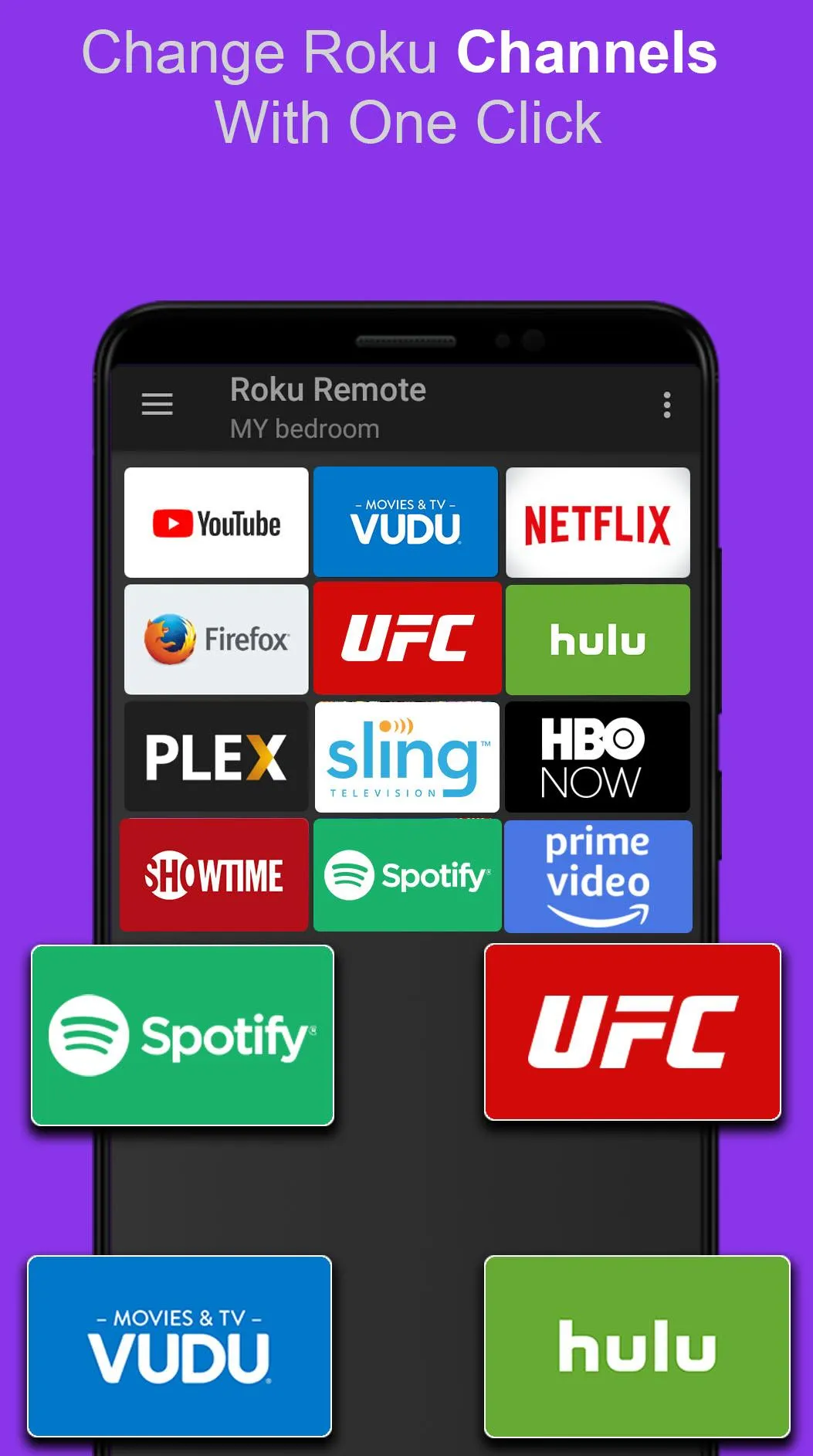 Roku Remote: RoSpikes(WiFi/IR) | Indus Appstore | Screenshot