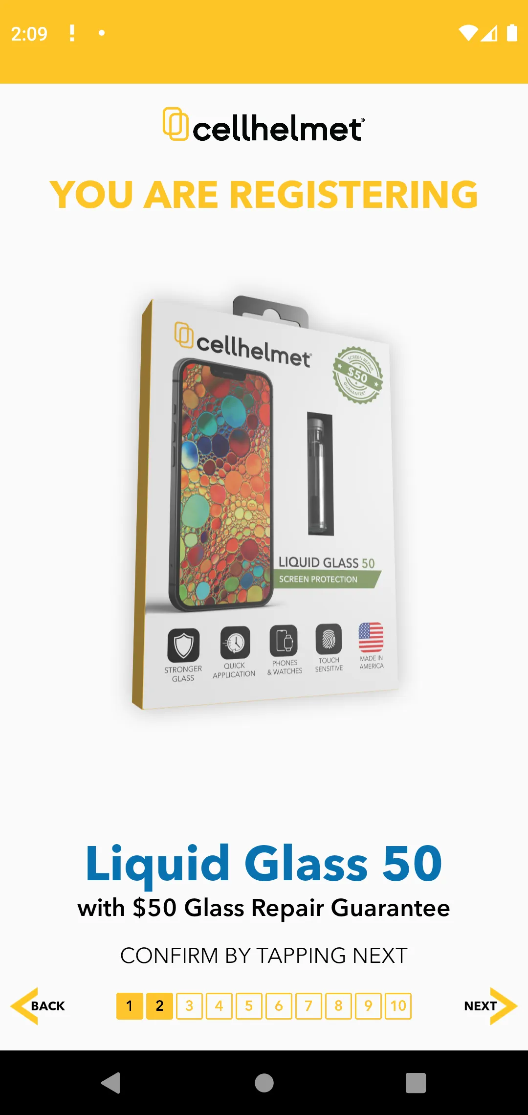 cellhelmet Registration | Indus Appstore | Screenshot