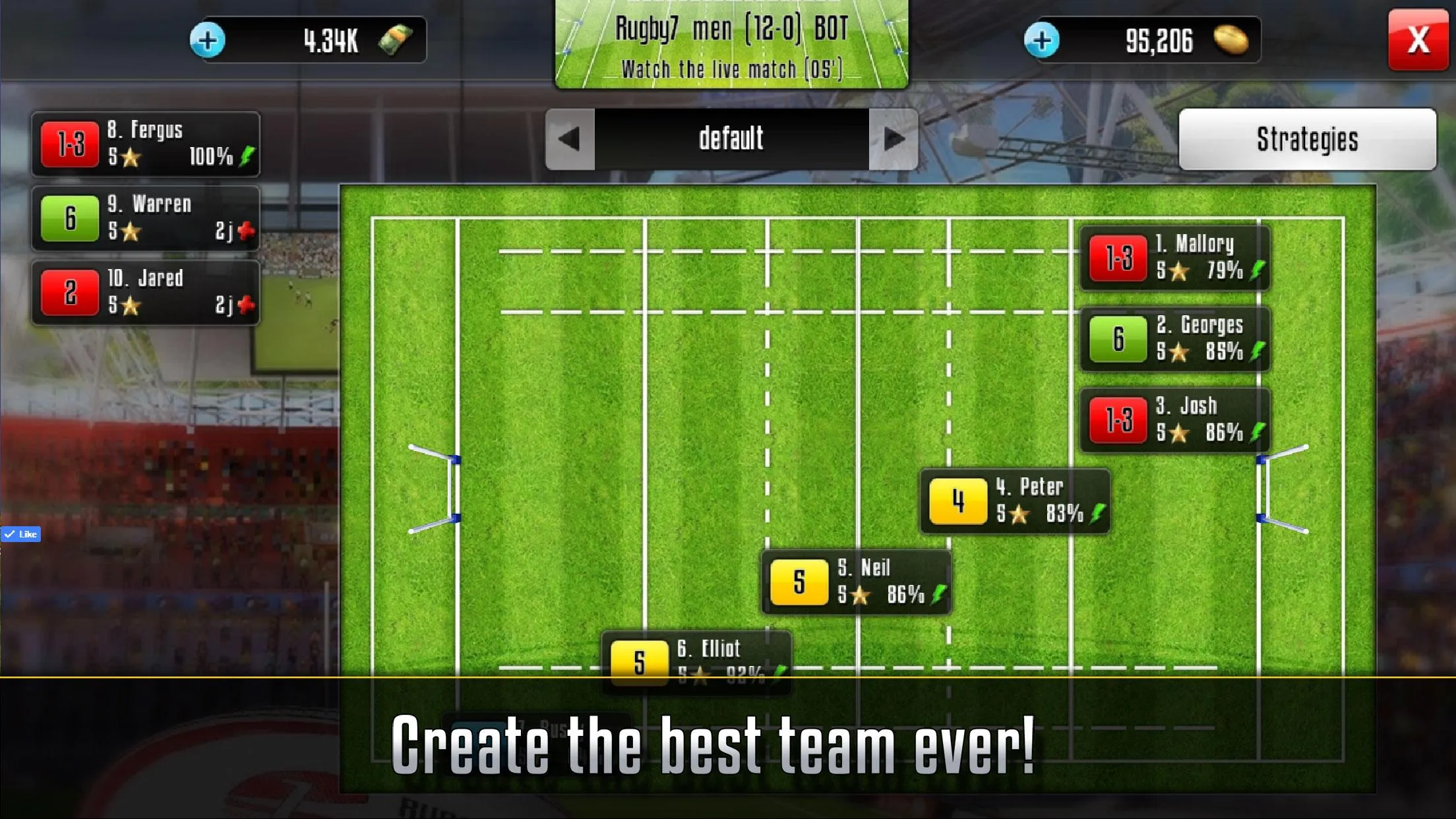 Rugby Sevens Manager | Indus Appstore | Screenshot