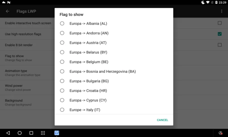 Flags LWP | Indus Appstore | Screenshot