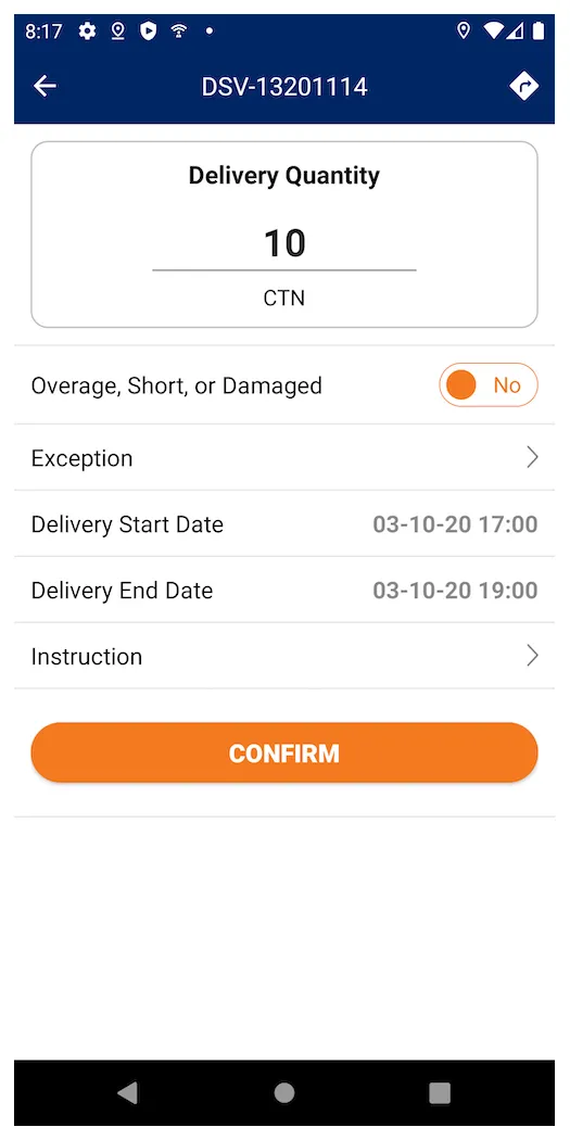 DSV DELIVERY | Indus Appstore | Screenshot