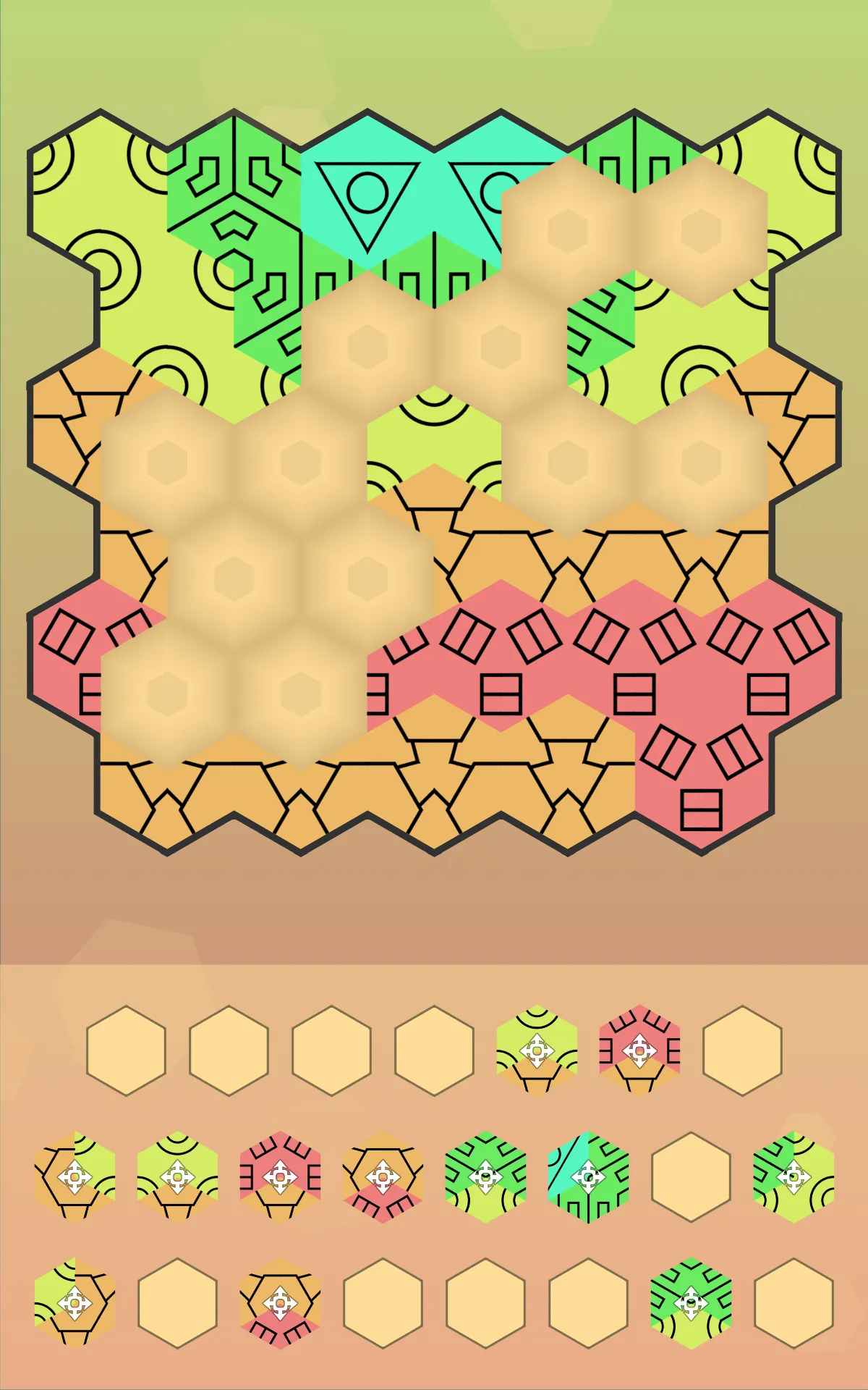 Aurora Hex - Pattern Puzzles | Indus Appstore | Screenshot