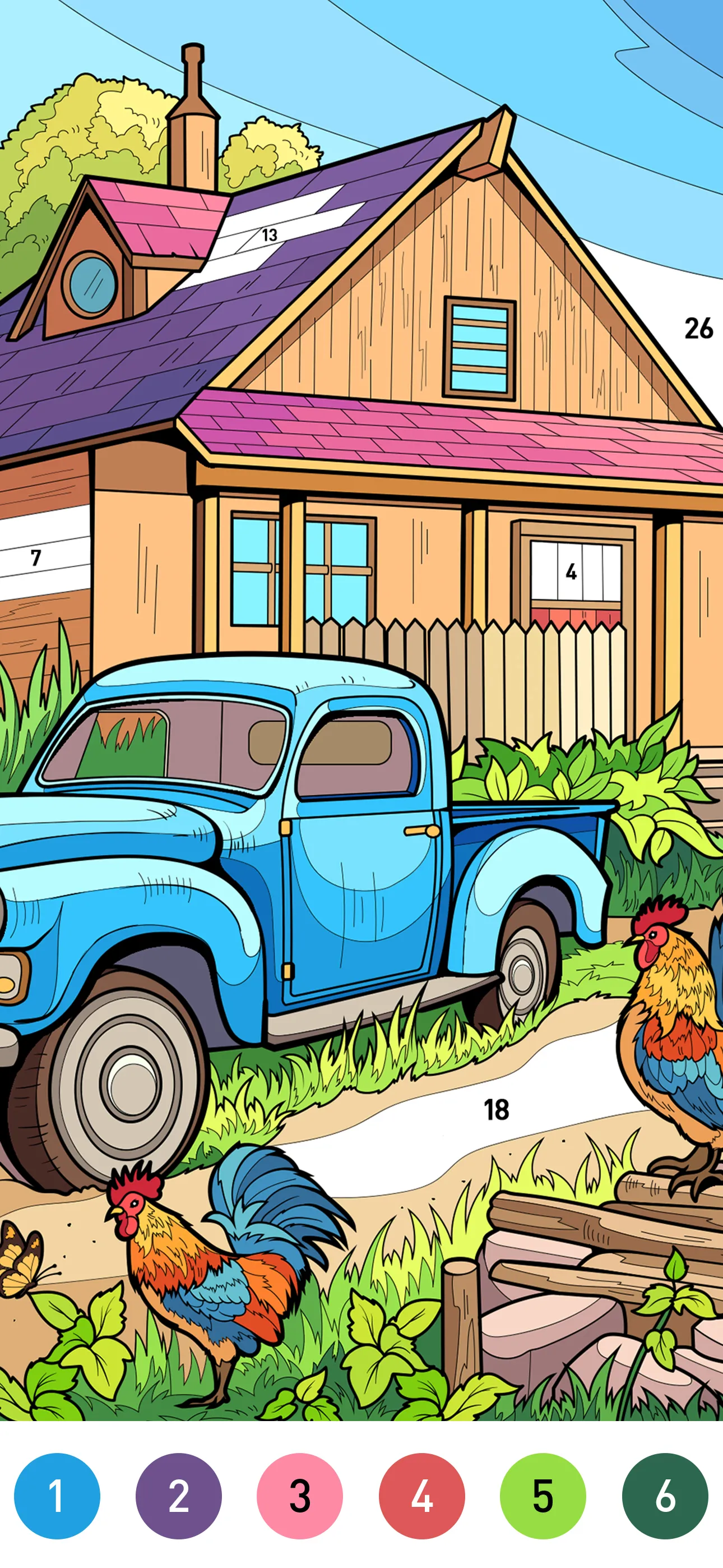 Country Farm Coloring Book | Indus Appstore | Screenshot