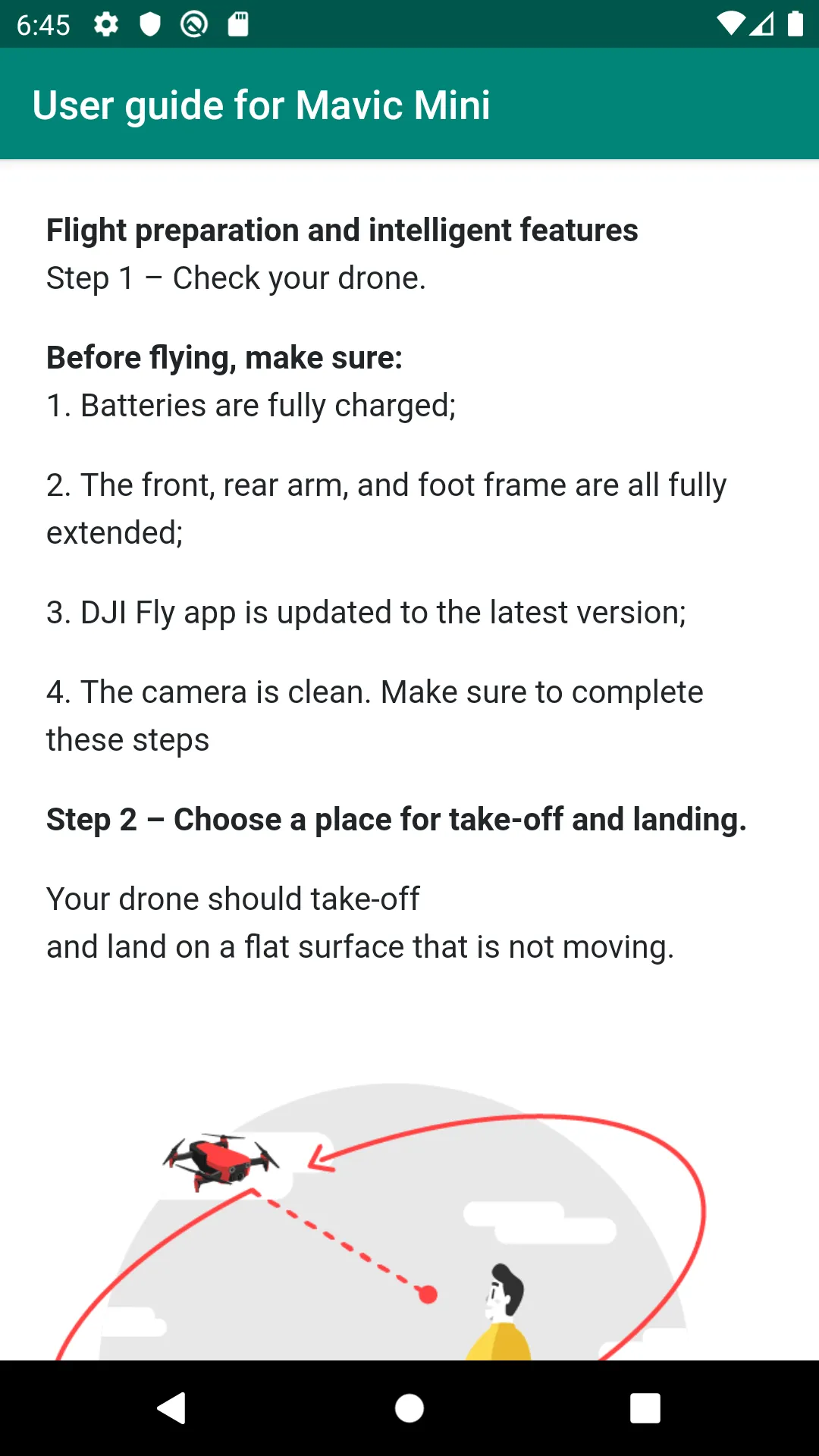 User guide for Mavic Mini | Indus Appstore | Screenshot