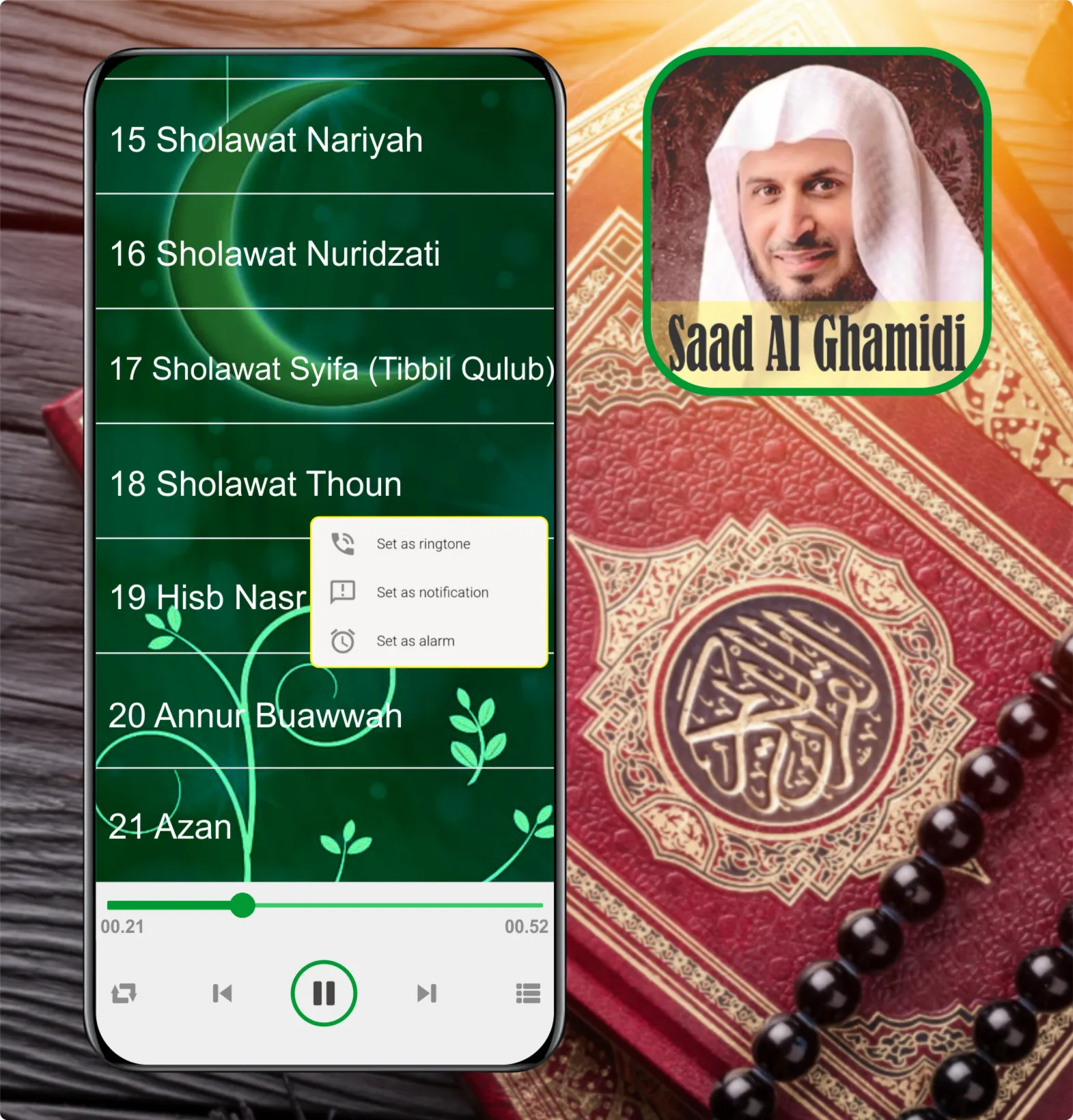 Ruqyah Mp3 : Saad Al Ghamidi | Indus Appstore | Screenshot