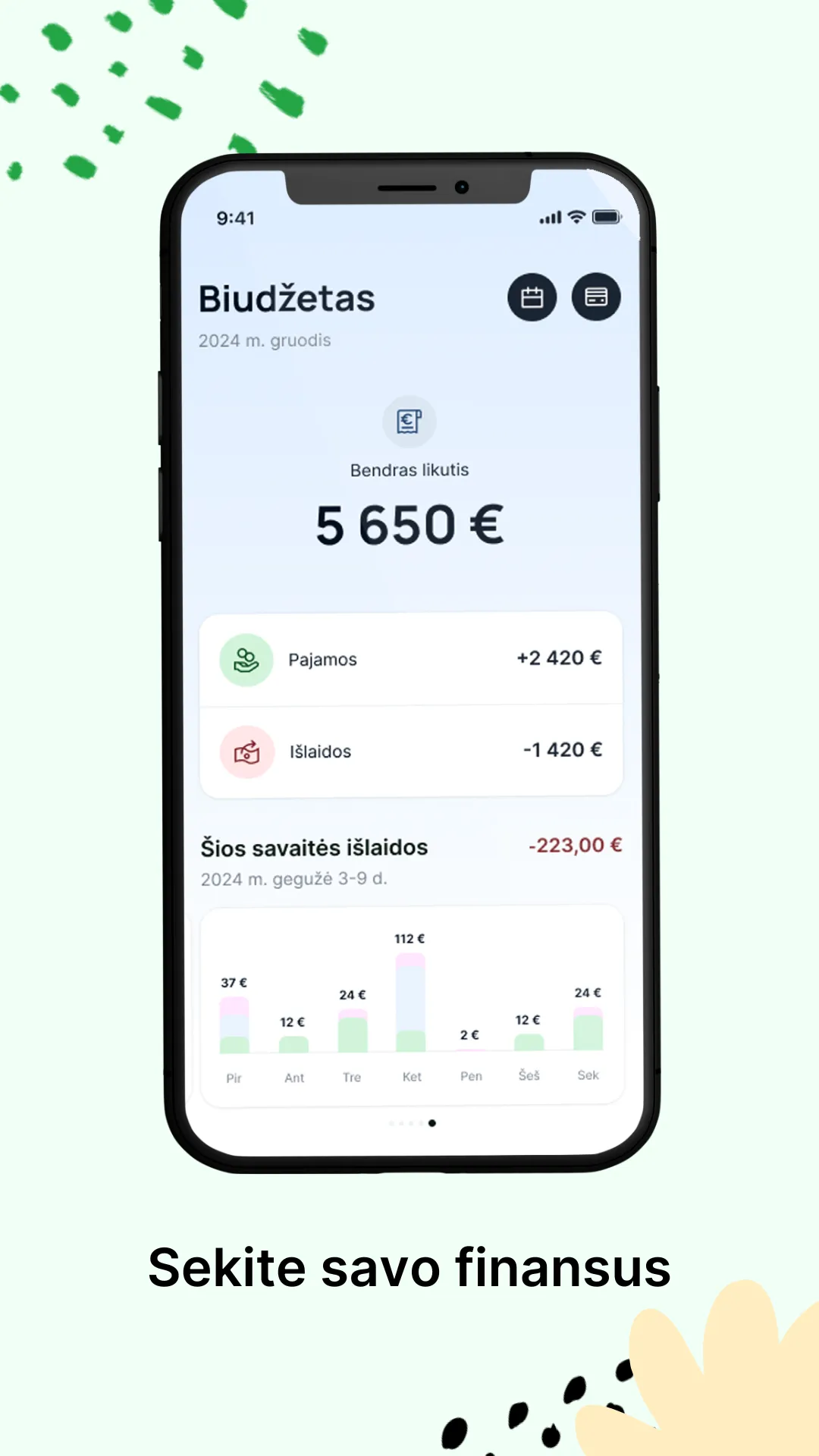 Viena Sąskaita | Indus Appstore | Screenshot