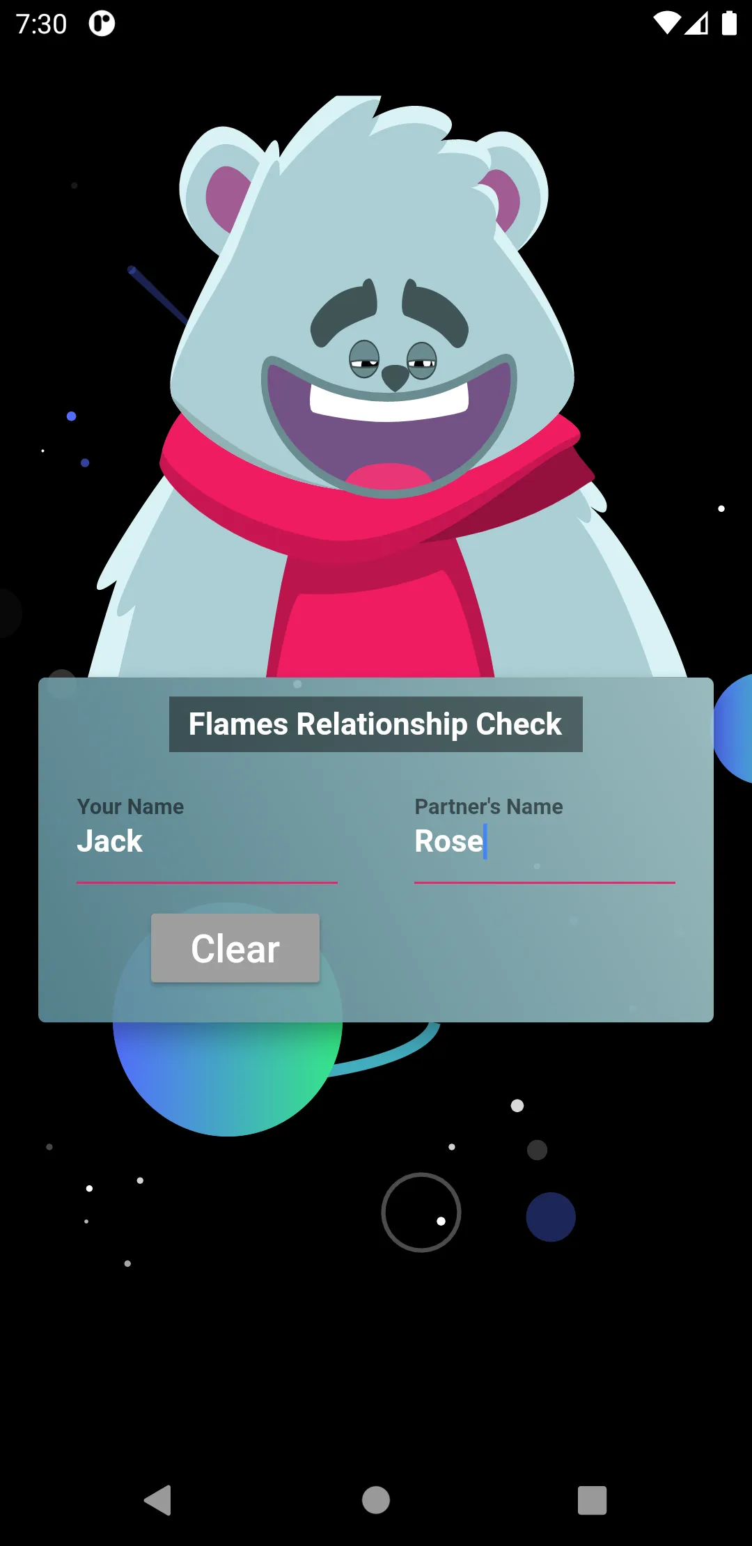 Flames : Relationship Check Ga | Indus Appstore | Screenshot