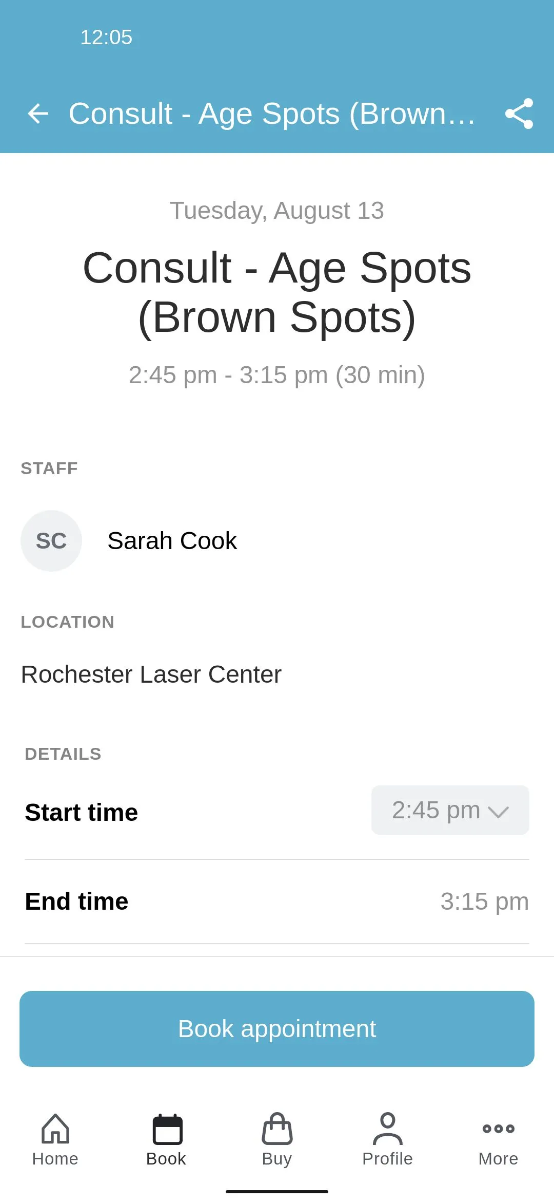 Rochester Laser Center | Indus Appstore | Screenshot