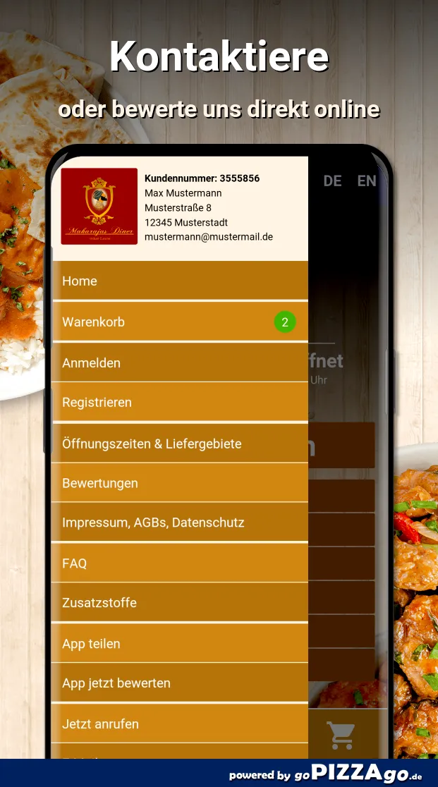 Maharajas Diner Pforzheim | Indus Appstore | Screenshot