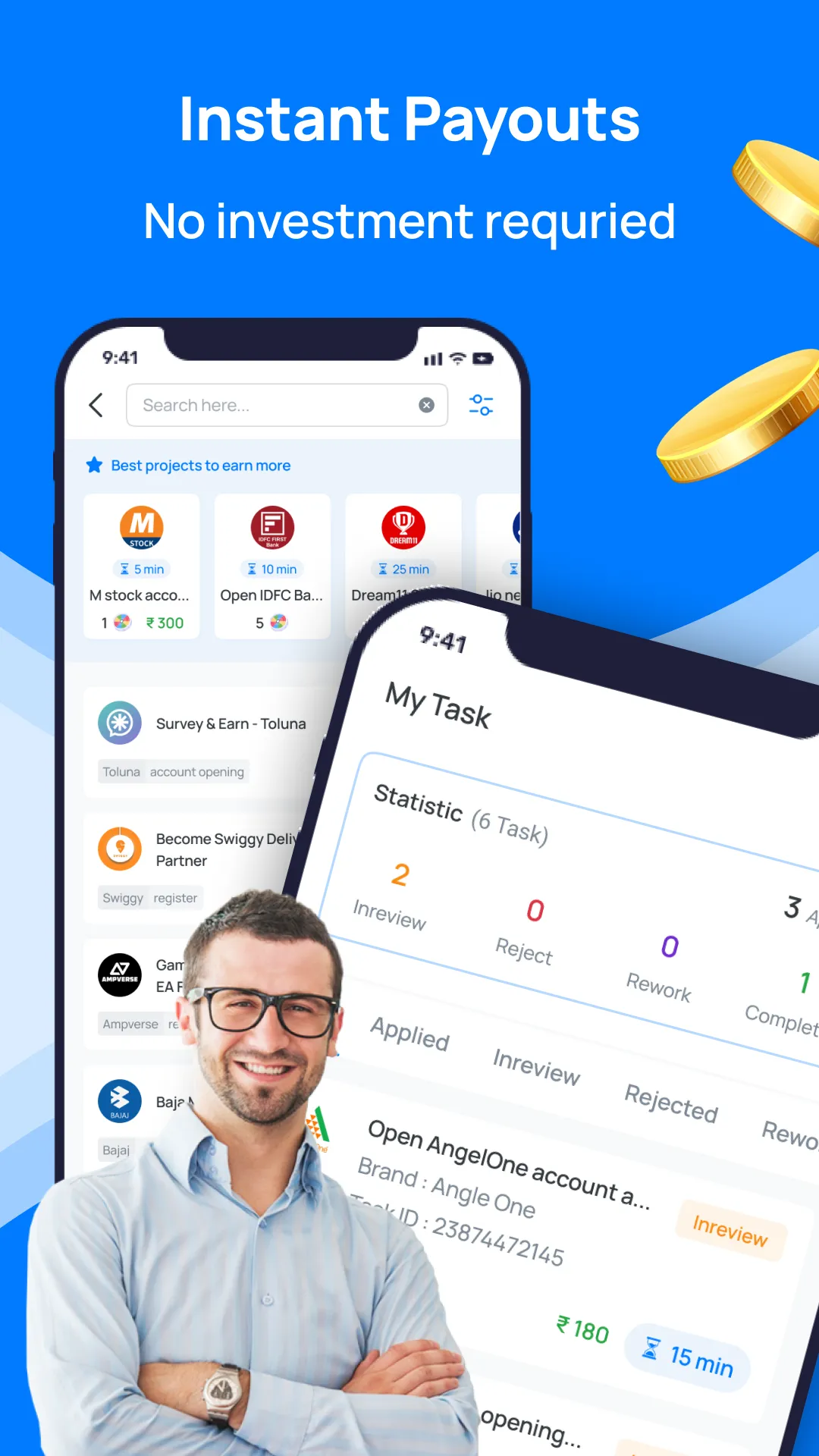 Teek Task: Earn Money Online | Indus Appstore | Screenshot