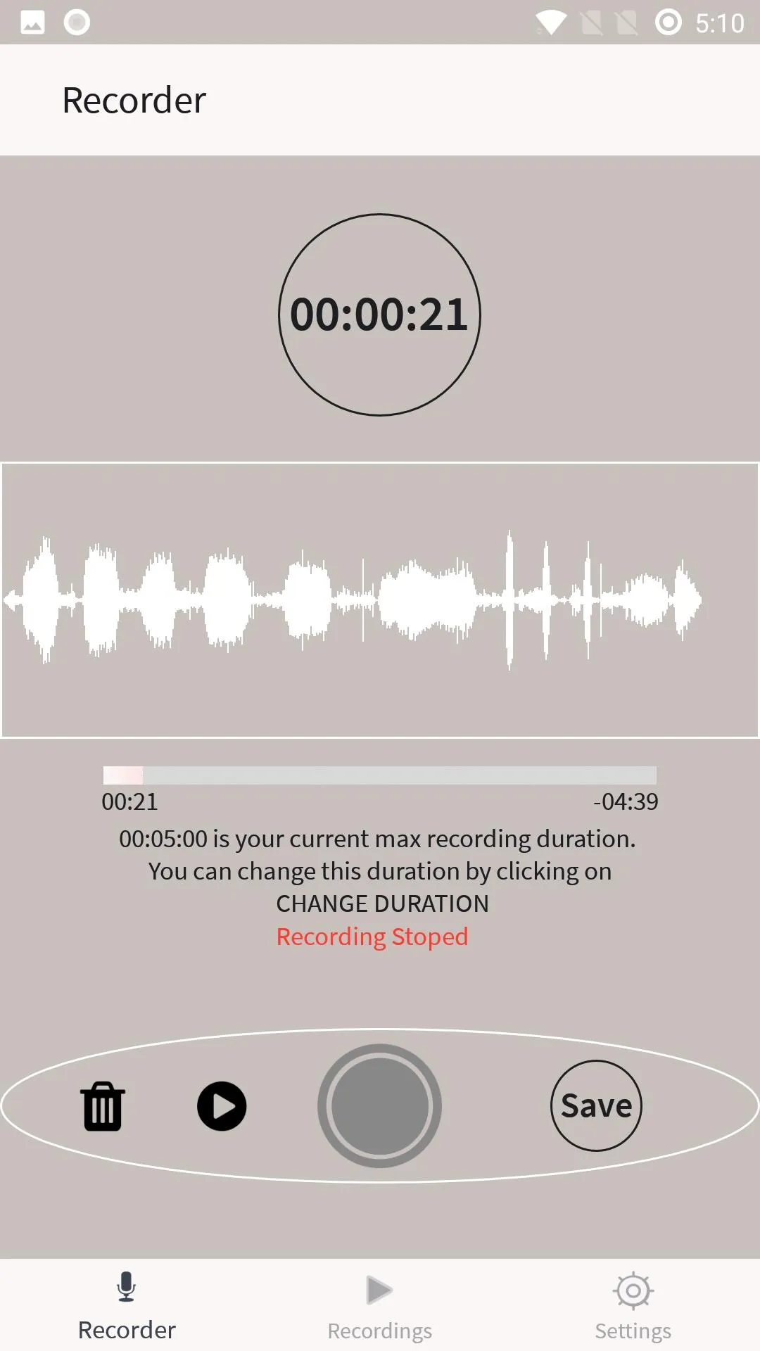 Voice Recorder | Indus Appstore | Screenshot