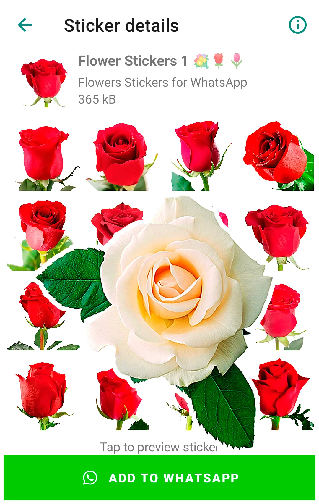 Flowers Stickers for WhatsApp | Indus Appstore | Screenshot