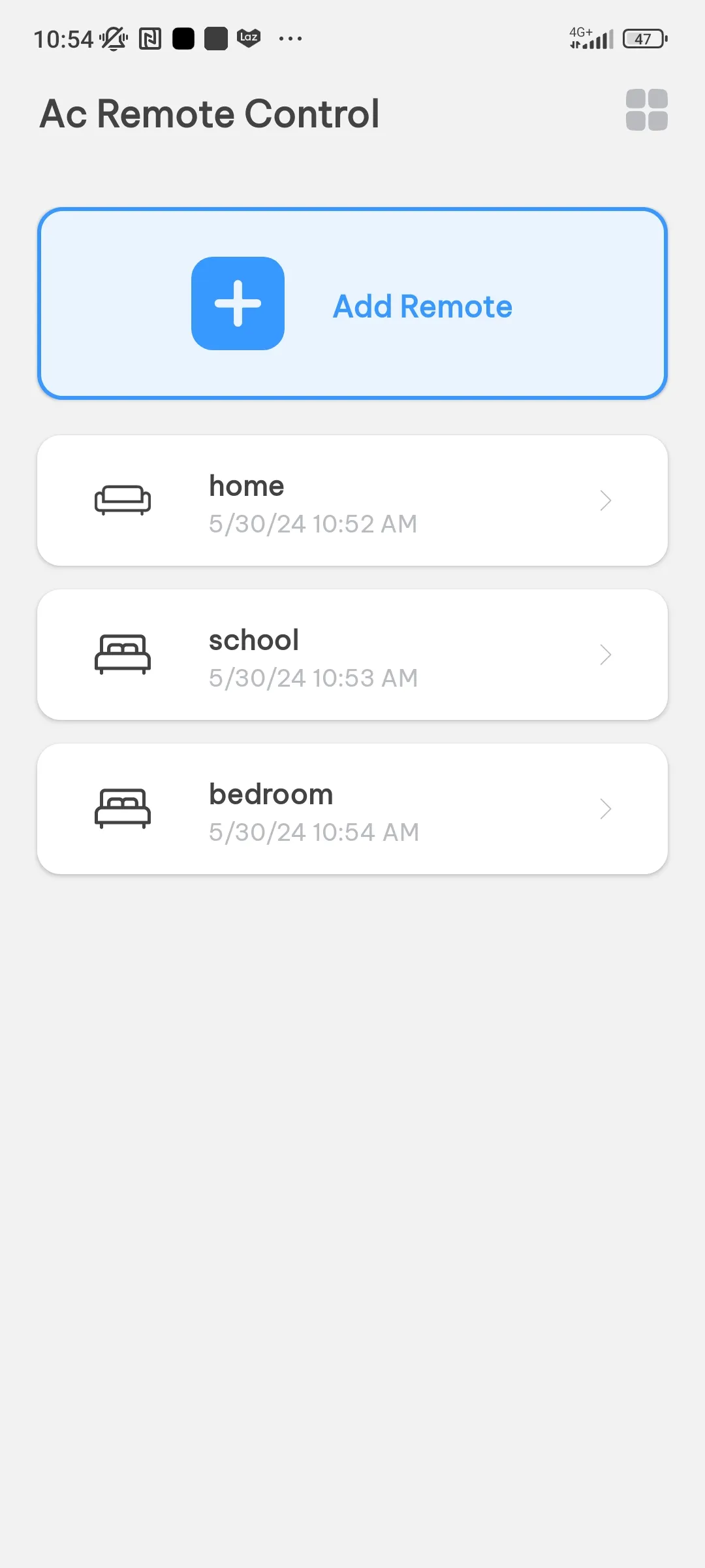 Air Conditioner Remote Control | Indus Appstore | Screenshot