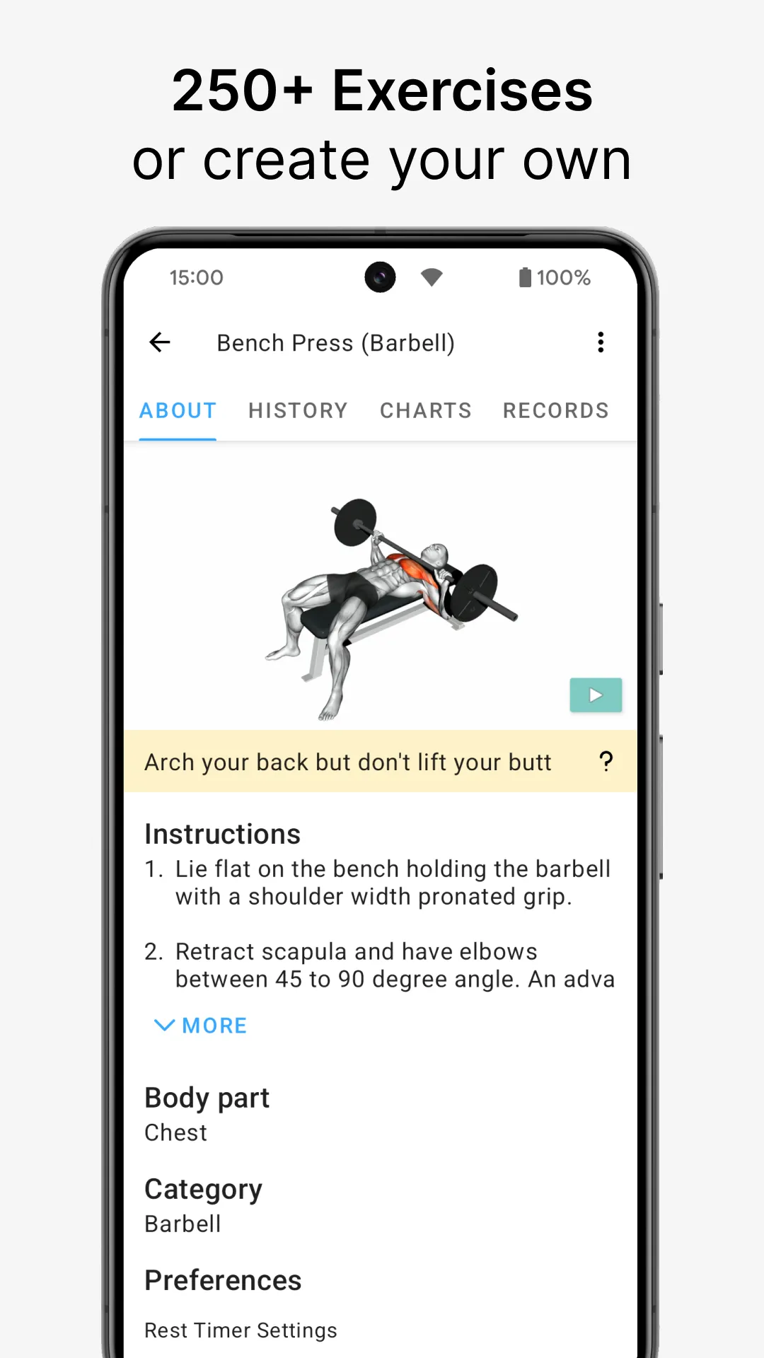 Strong Workout Tracker Gym Log | Indus Appstore | Screenshot