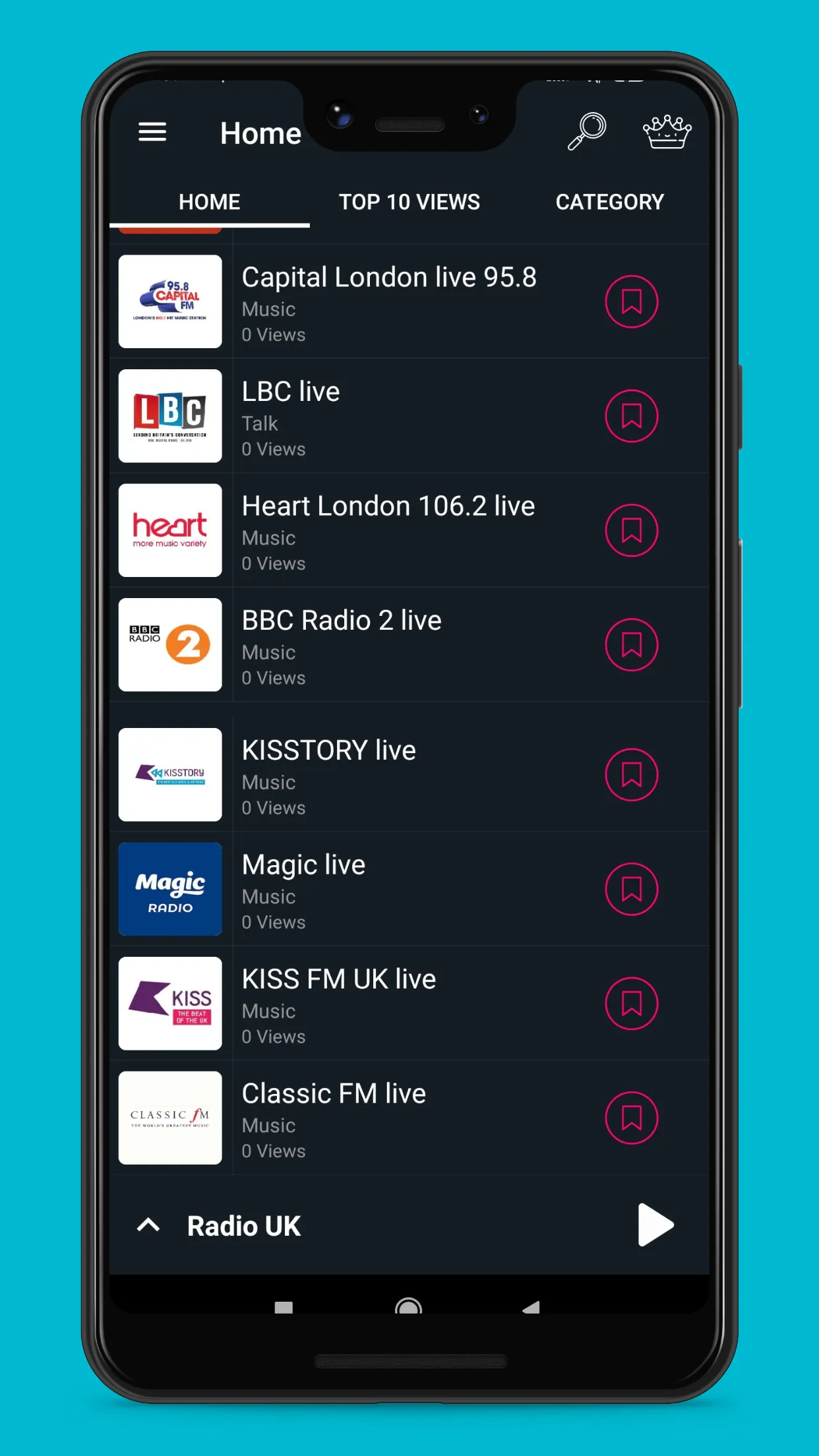 UK FM Online Radio | Indus Appstore | Screenshot