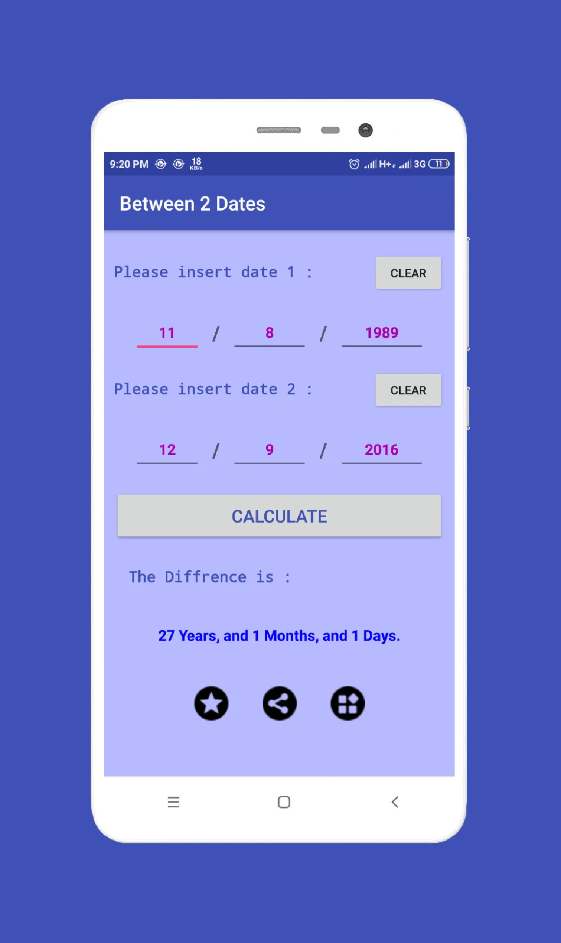 Between 2 Dates | Indus Appstore | Screenshot