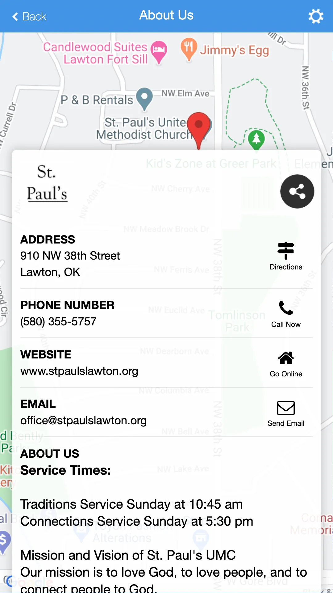 St. Paul's Lawton | Indus Appstore | Screenshot