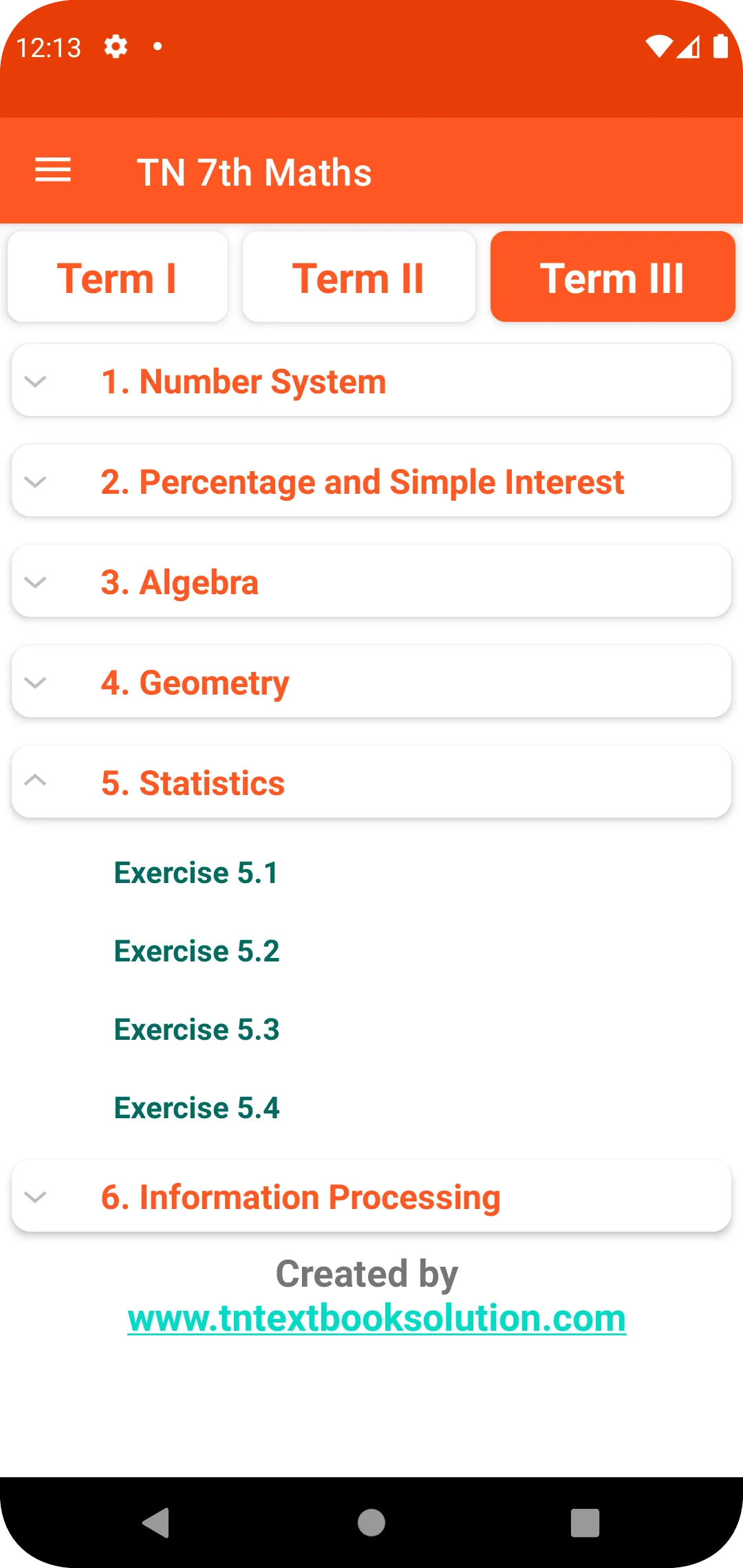 TN 7th Maths Guide | Indus Appstore | Screenshot