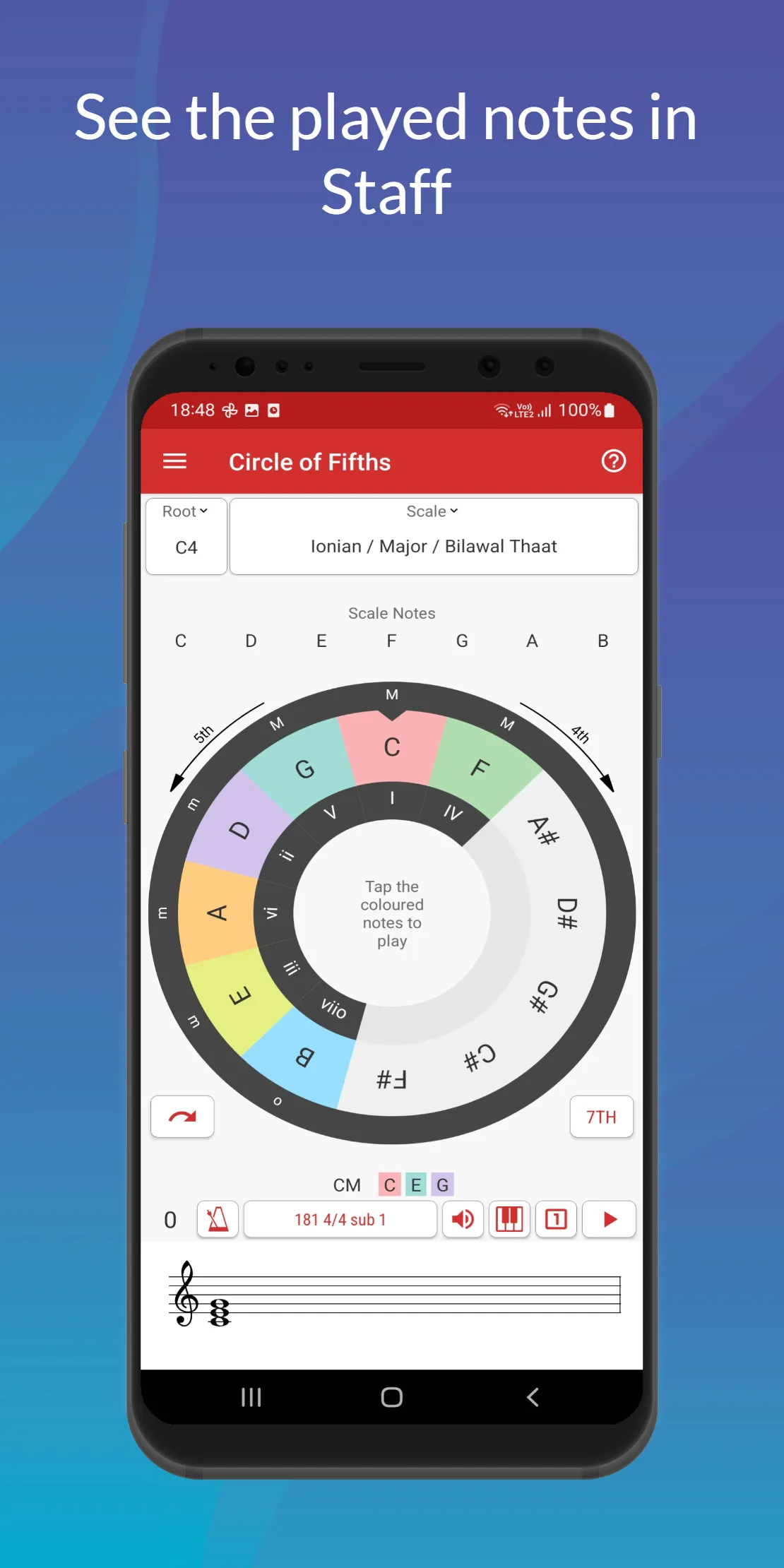 Circle of Fifths (Advanced) | Indus Appstore | Screenshot