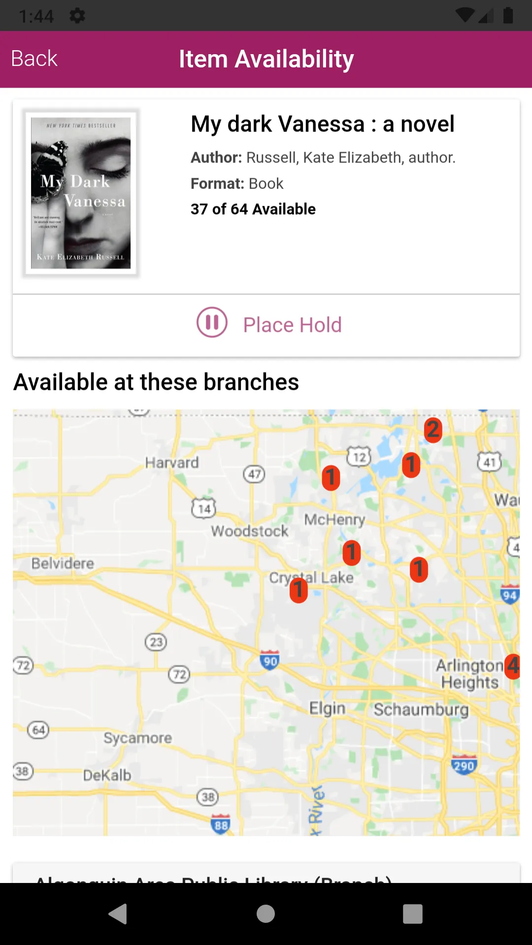 Huntley Area Public Library | Indus Appstore | Screenshot