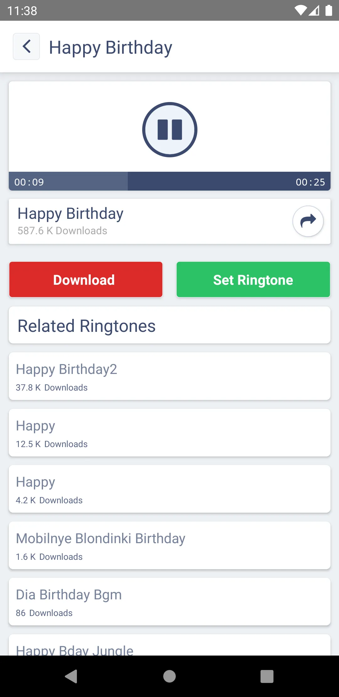 Mobile Ringtones | Indus Appstore | Screenshot