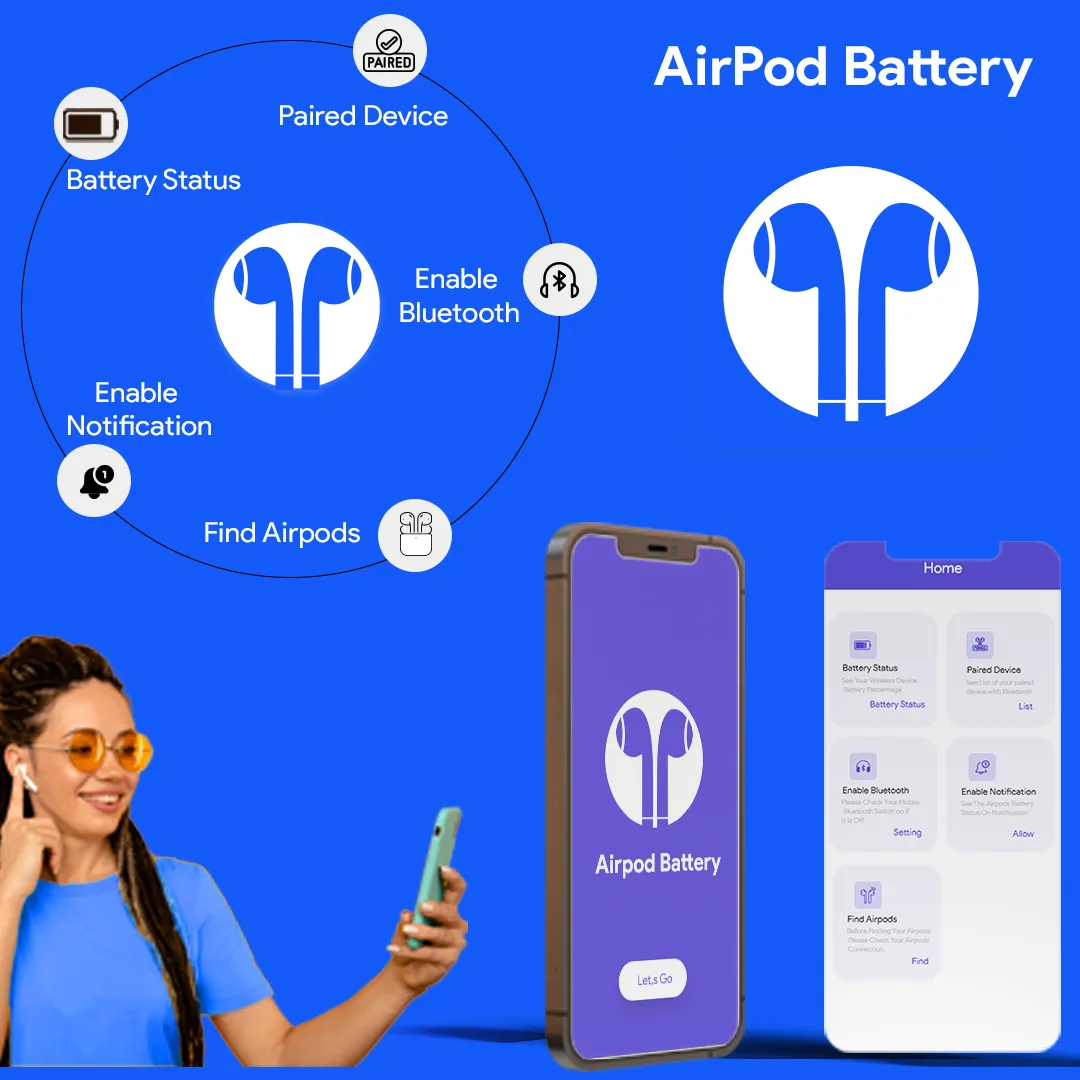 Airpods Battery Status Level | Indus Appstore | Screenshot