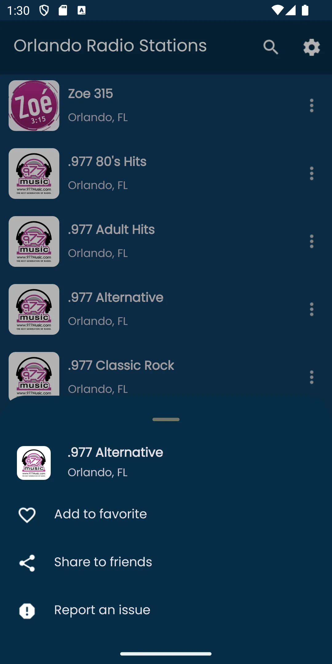 Radios from Orlando | Indus Appstore | Screenshot