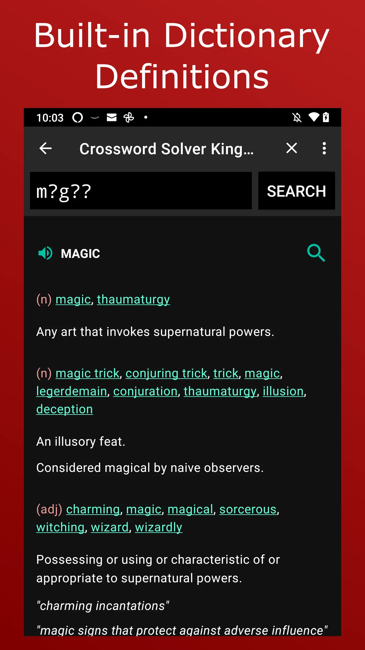 Crossword Solver King | Indus Appstore | Screenshot