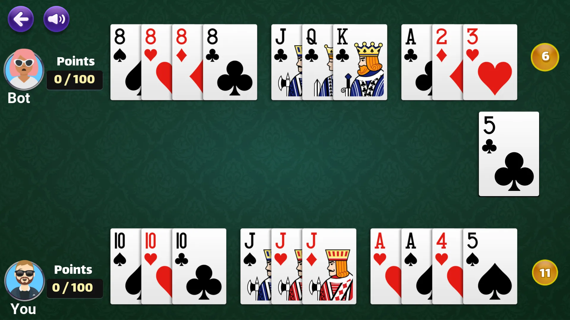 Gin Rummy Offline - Card game | Indus Appstore | Screenshot