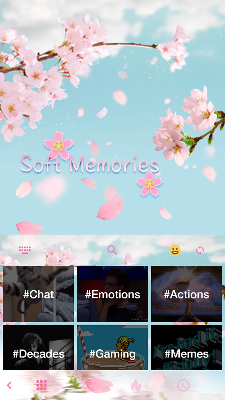 Soft Memories Keyboard Theme | Indus Appstore | Screenshot