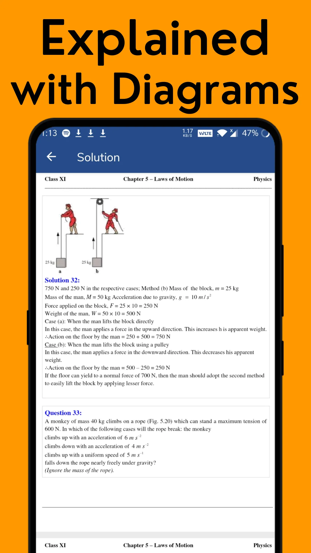 Class 11 Physics Solutions ++ | Indus Appstore | Screenshot