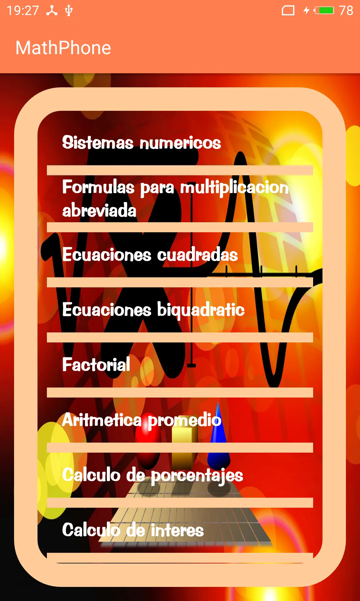 MathPhone Matematica | Indus Appstore | Screenshot