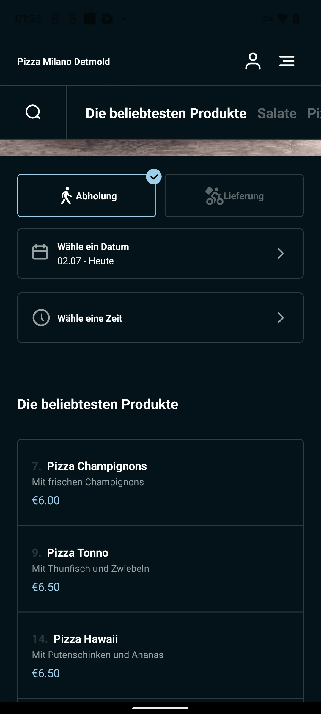 Pizza Milano Detmold | Indus Appstore | Screenshot