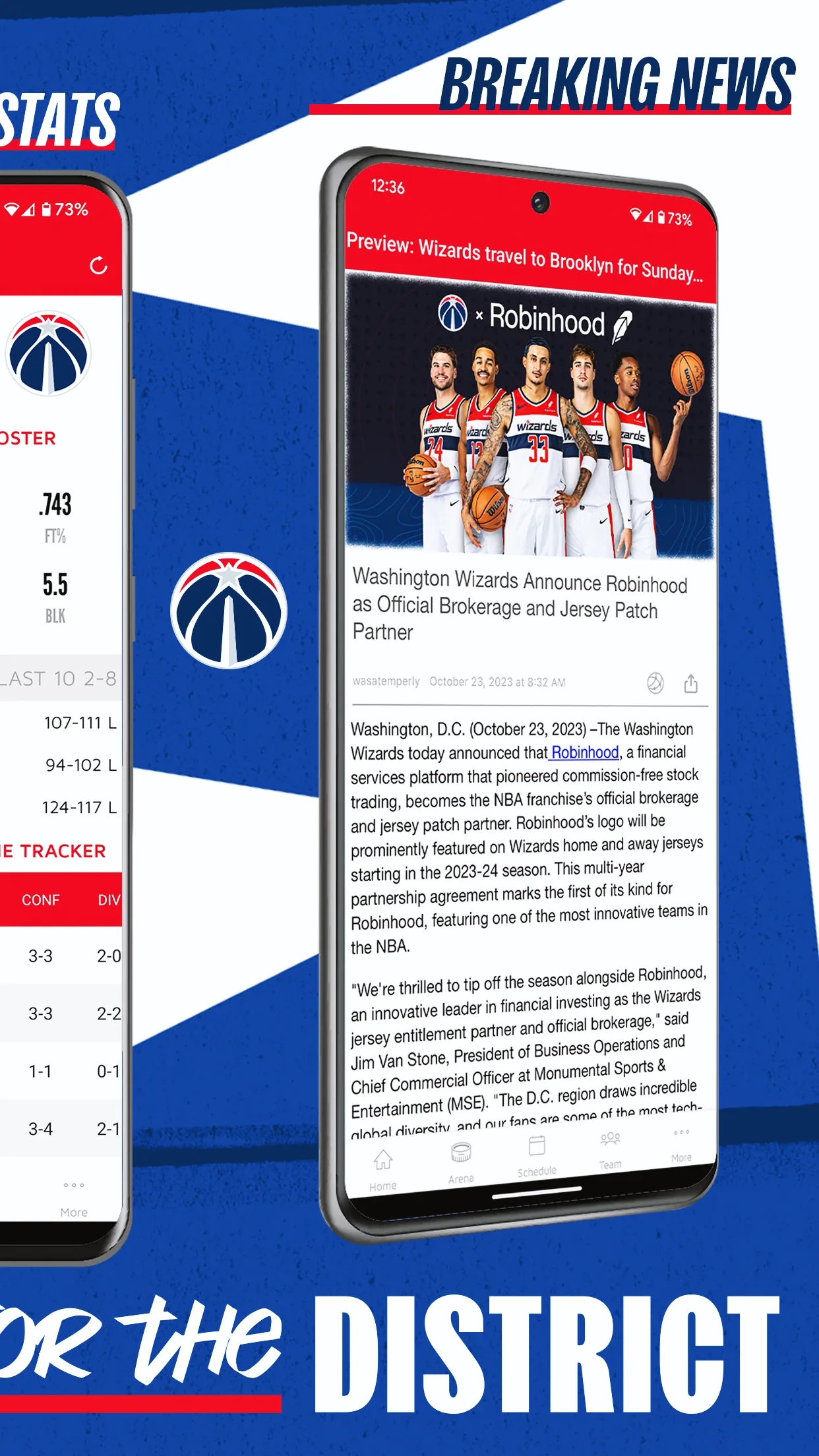 Washington Wizards Mobile | Indus Appstore | Screenshot