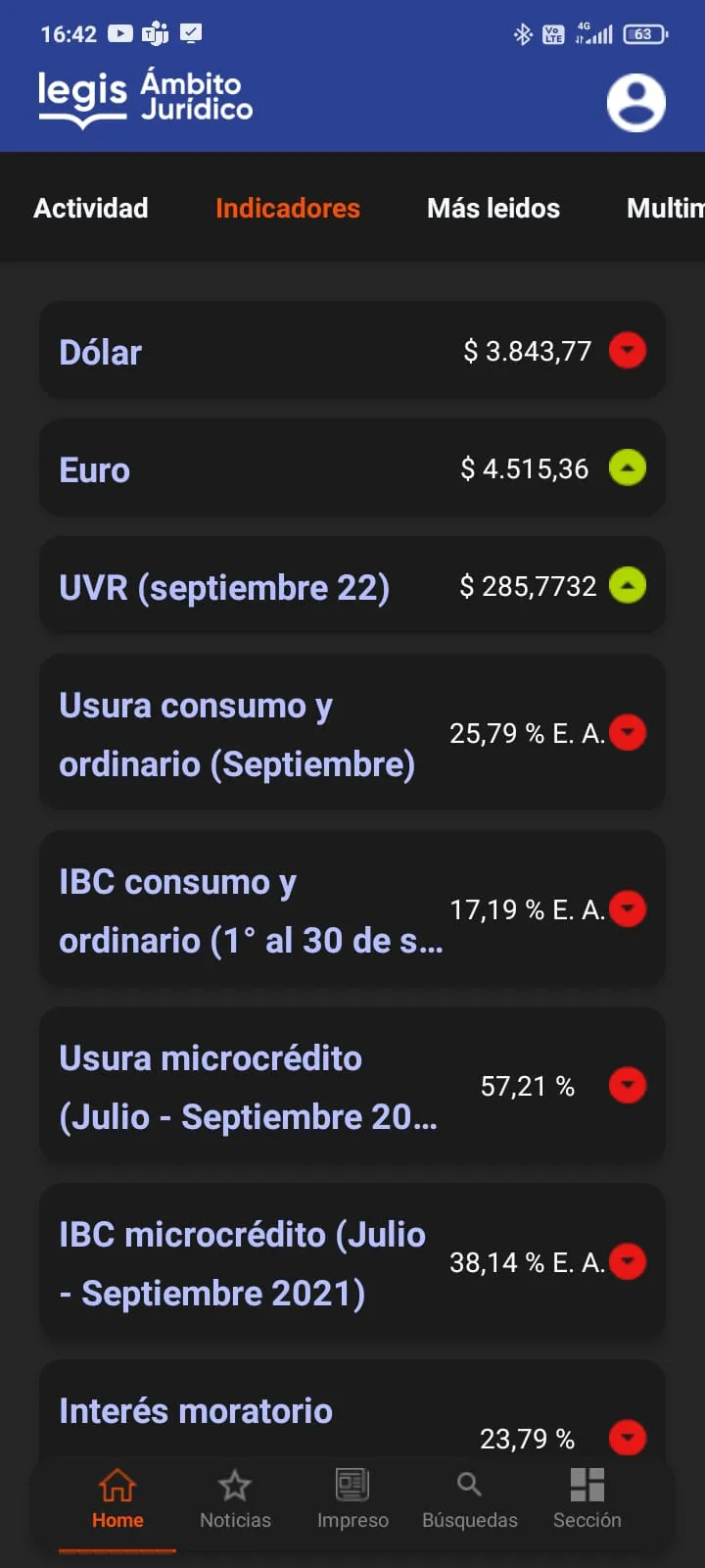 AmbitoJuridico.com | Indus Appstore | Screenshot