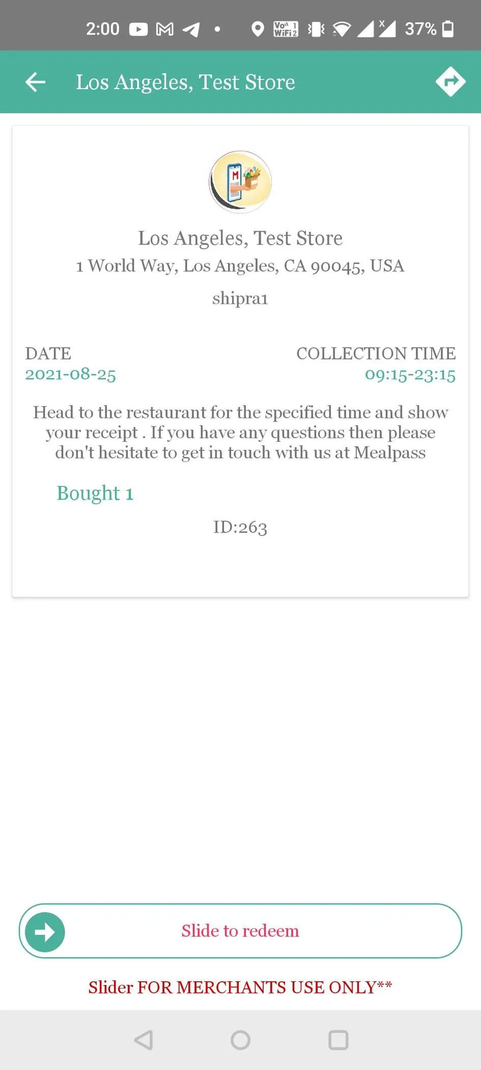 Mealpass | Indus Appstore | Screenshot