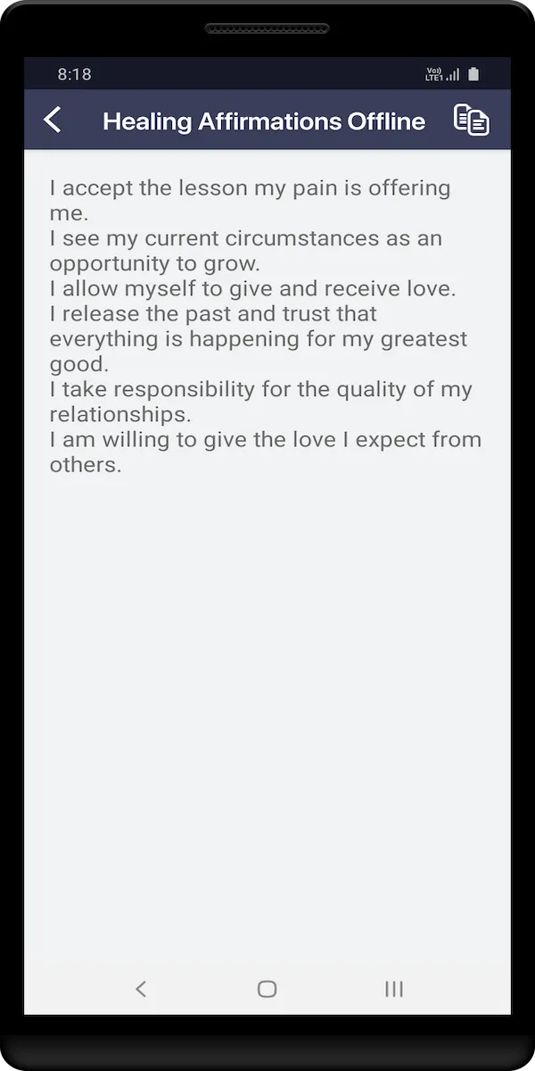 Healing Affirmations Offline | Indus Appstore | Screenshot