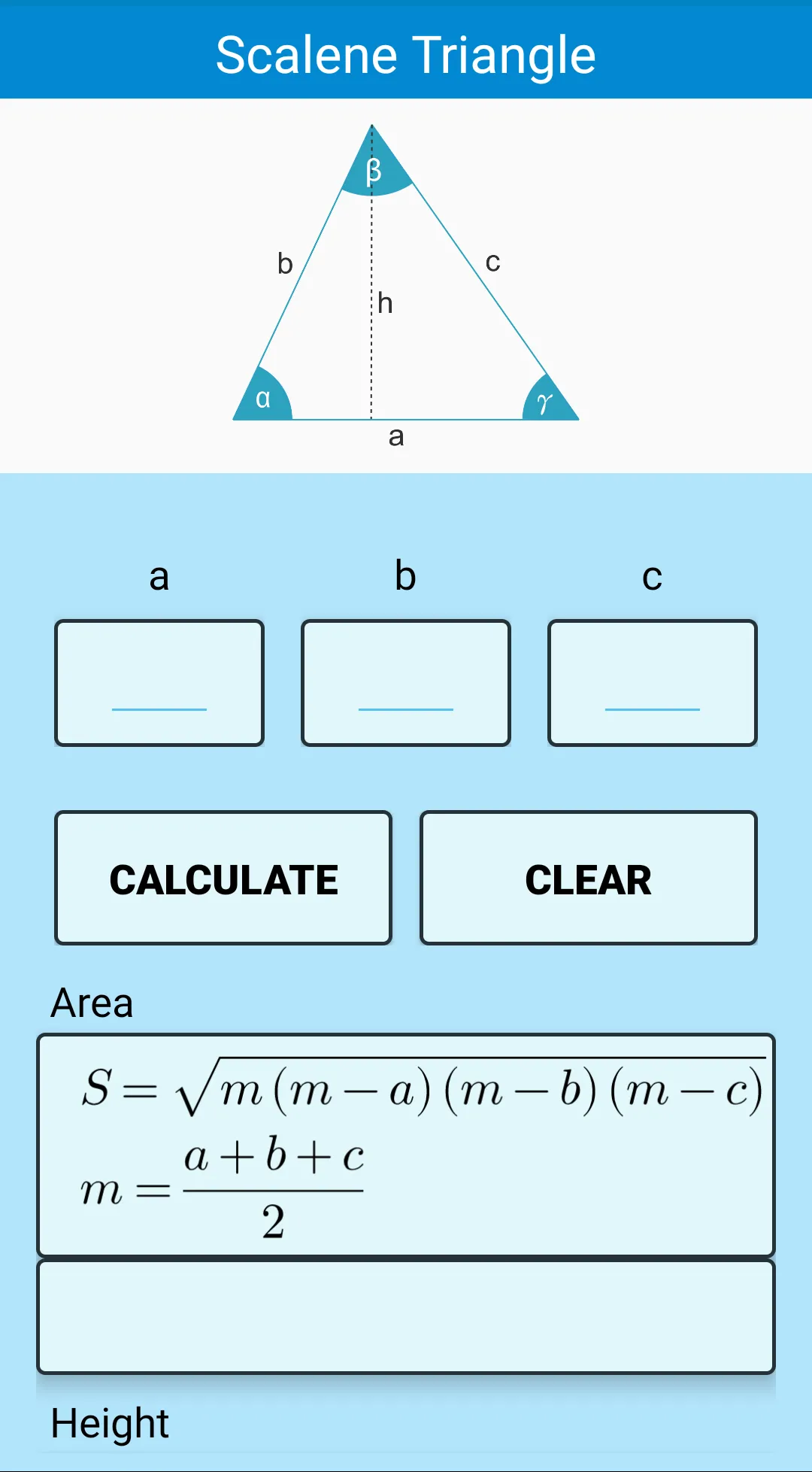 Triangle Calculator | Indus Appstore | Screenshot