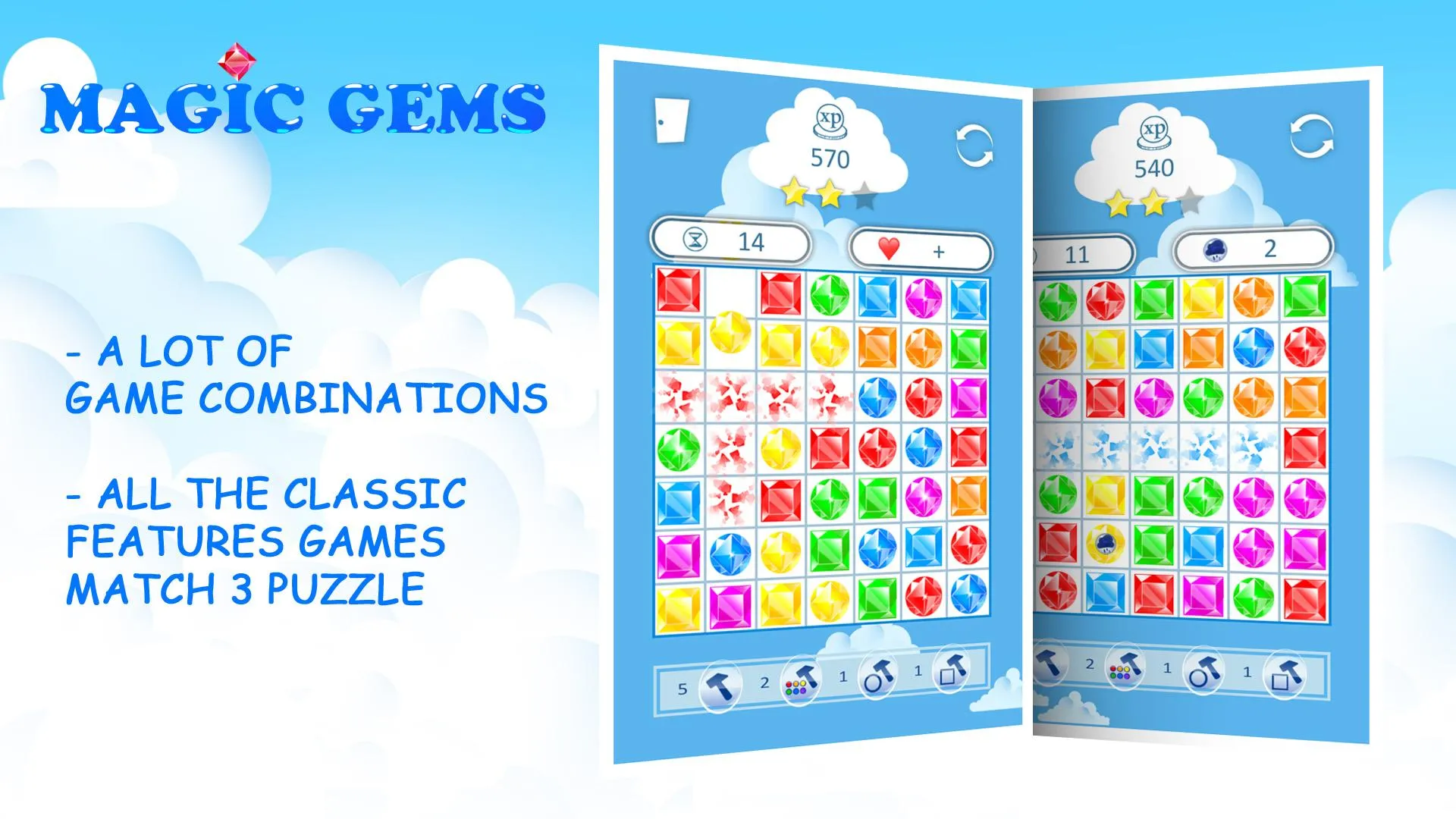 Magic Gems: Match 3 Puzzle | Indus Appstore | Screenshot