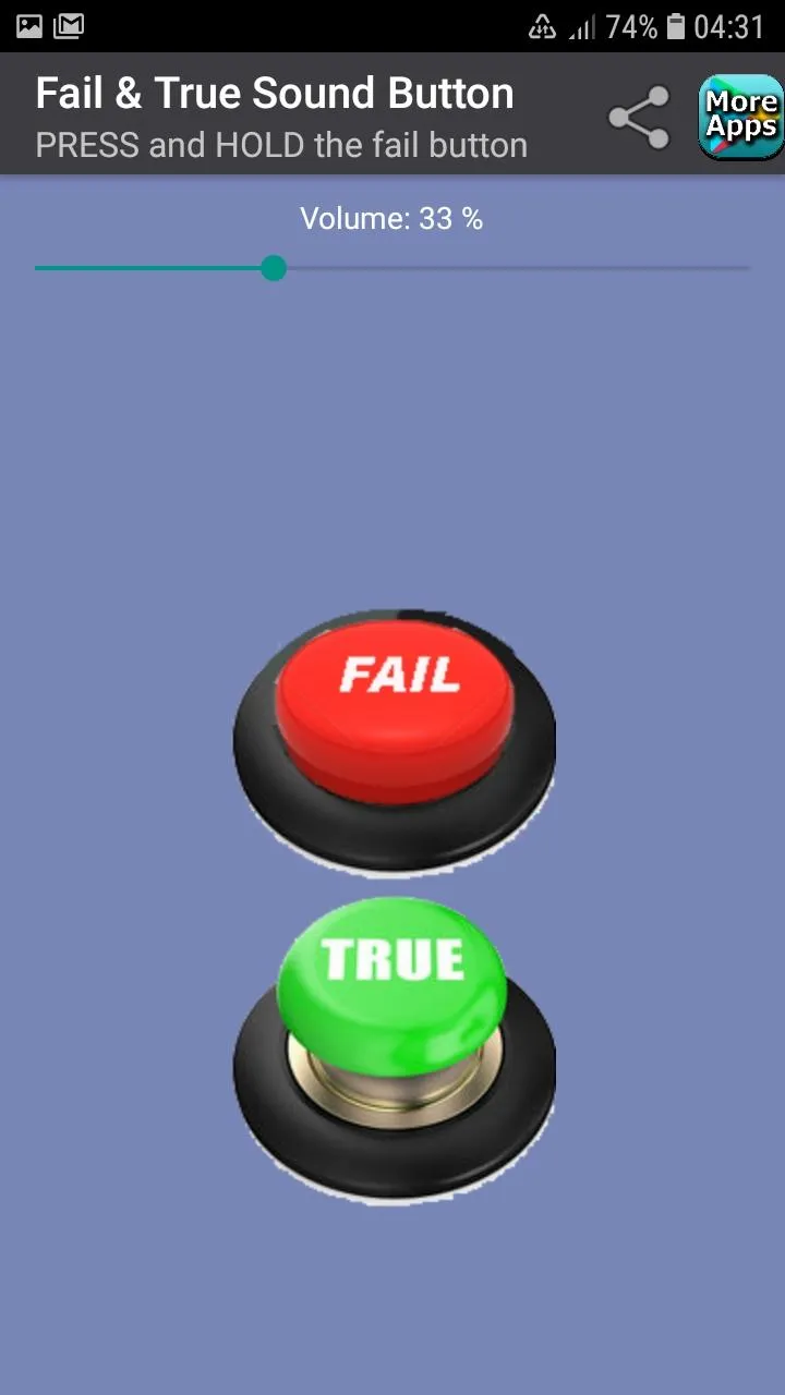 Fail & True Sound Button | Indus Appstore | Screenshot