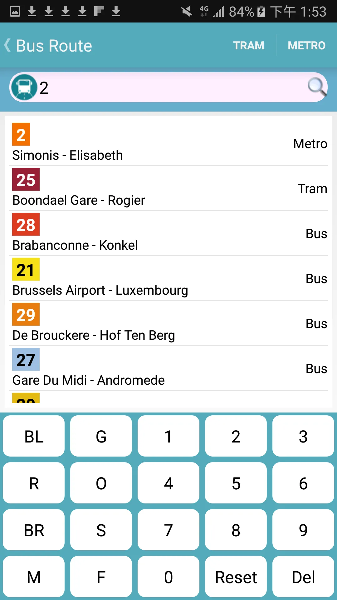 Brussels Realtime Bus Tracker | Indus Appstore | Screenshot