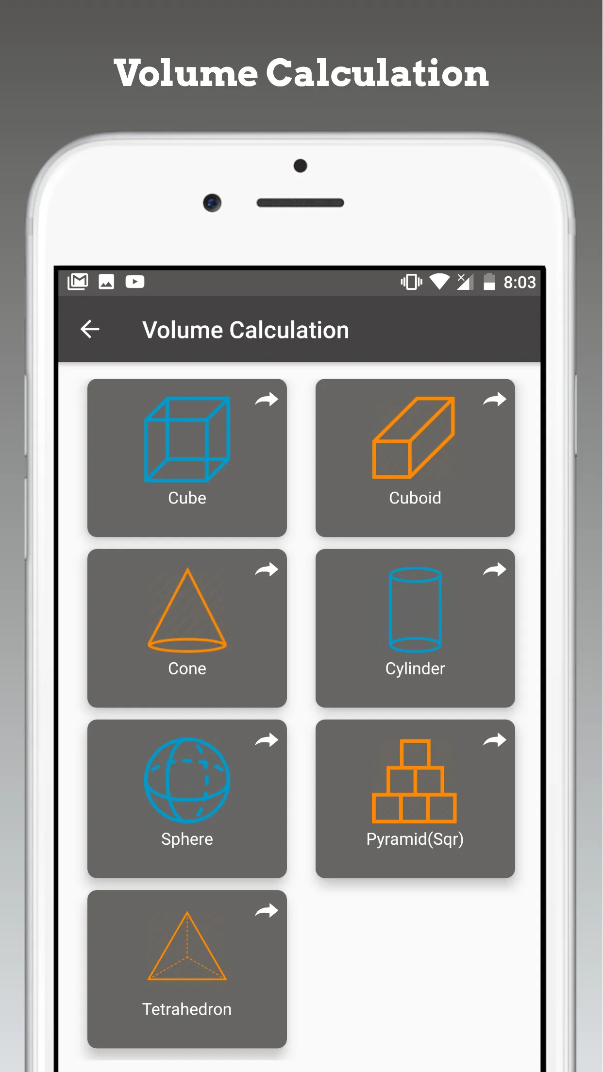 Area and Volume Calculator | Indus Appstore | Screenshot