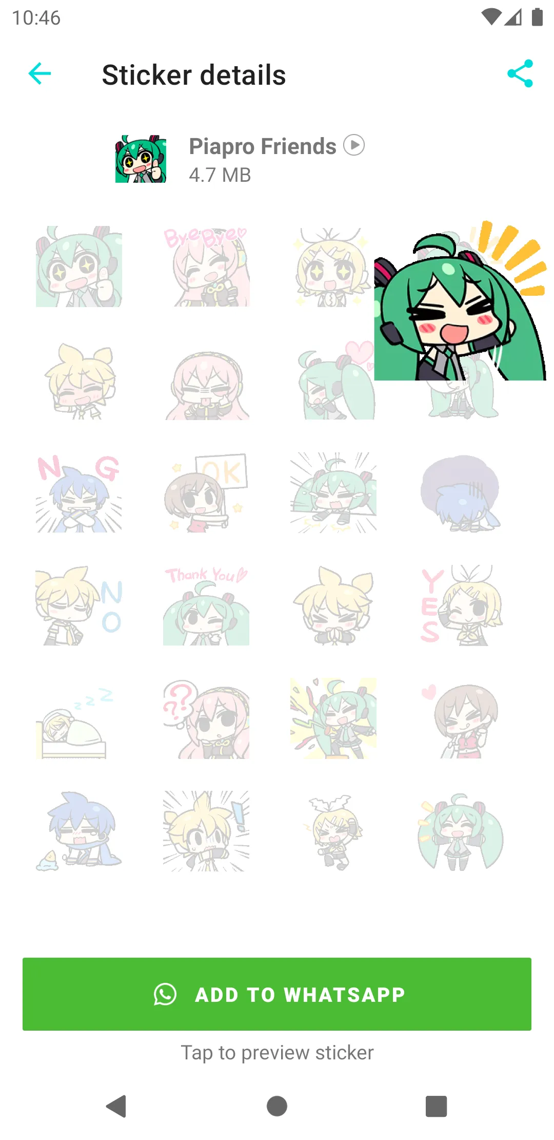 VOCALOID Stickers for WhatsApp | Indus Appstore | Screenshot