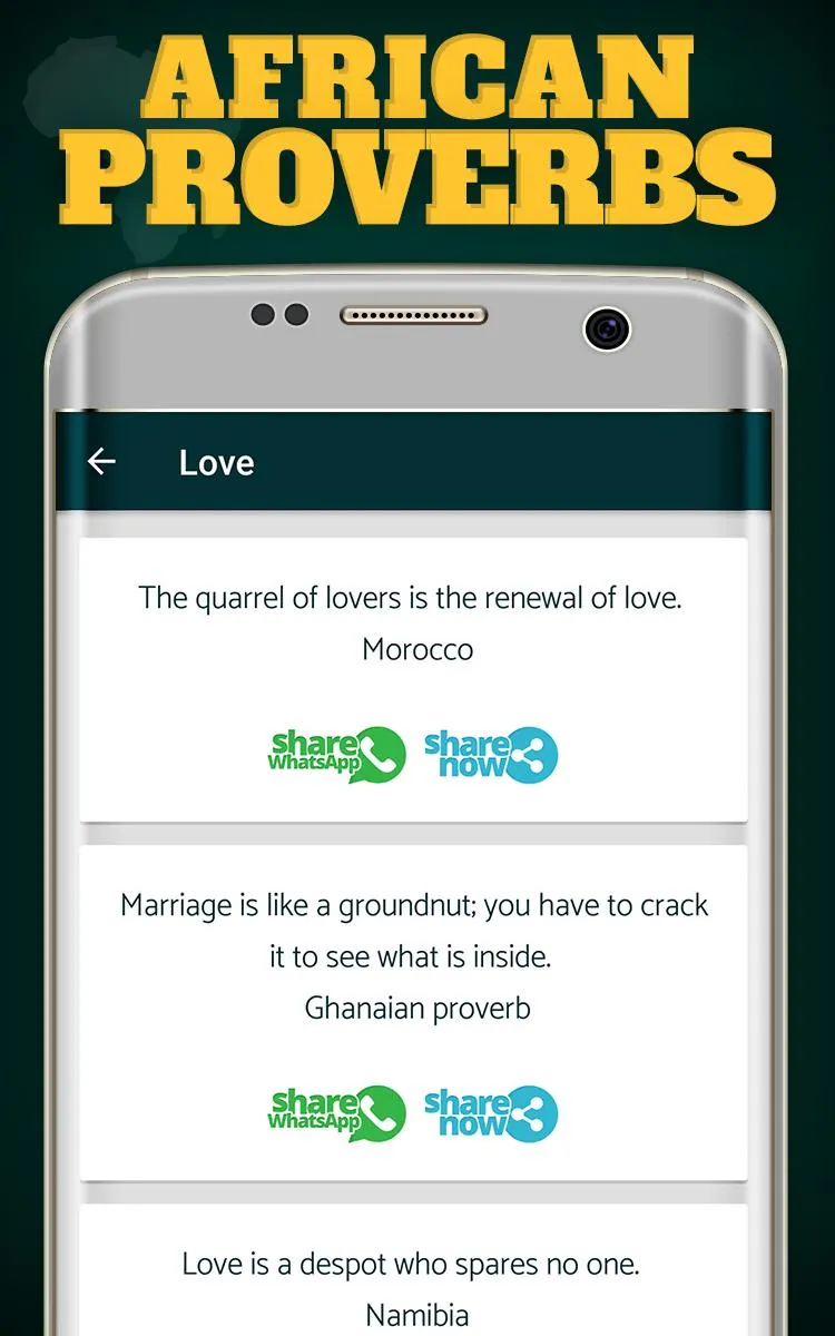 African quotes and proverbs | Indus Appstore | Screenshot