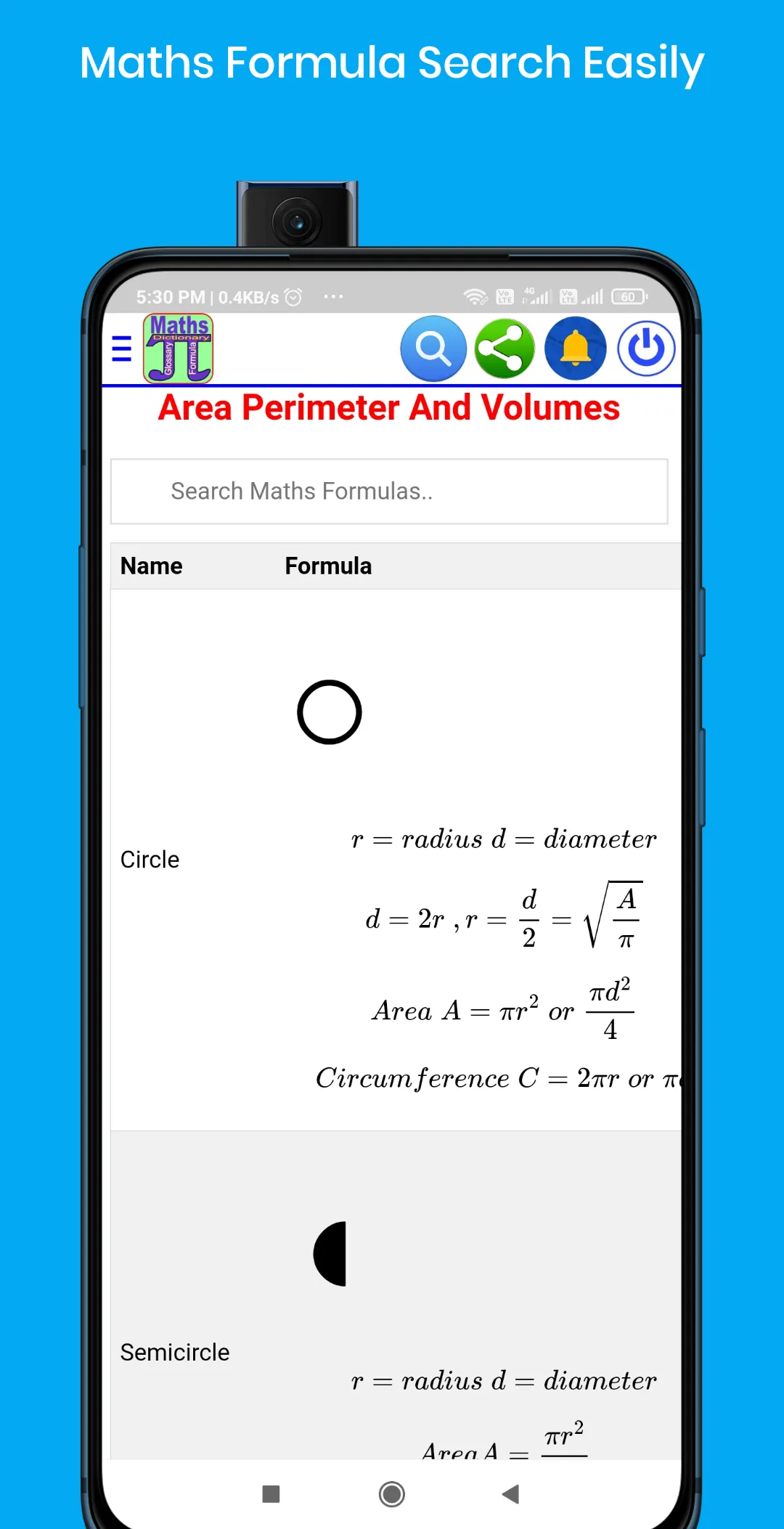 Math Dictionary Formula Solver | Indus Appstore | Screenshot