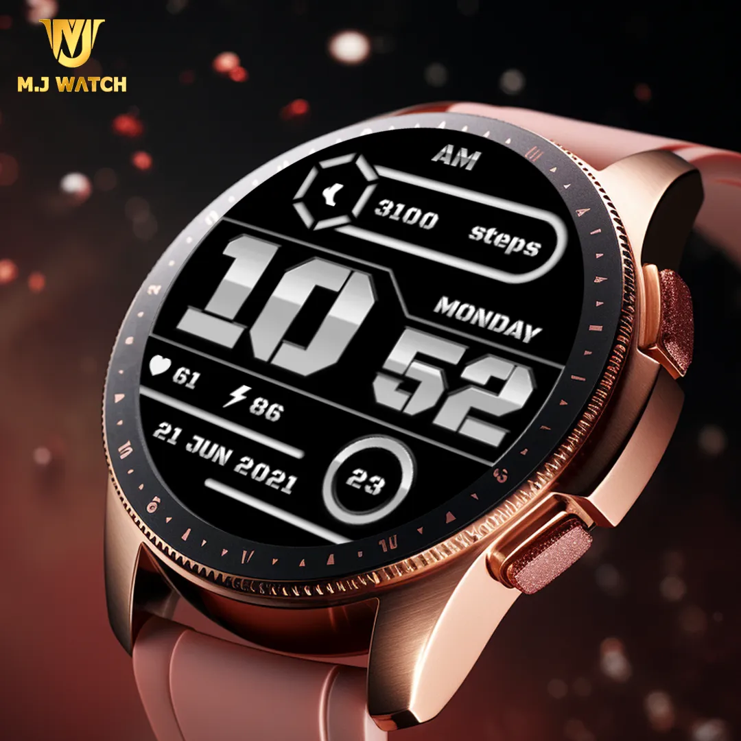 MJ069 White Digital Watch Face | Indus Appstore | Screenshot