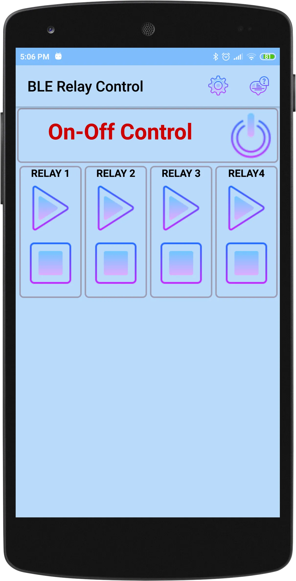 Bluetooth LE Relay control | Indus Appstore | Screenshot