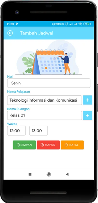 Jadwal Pelajaran | Indus Appstore | Screenshot