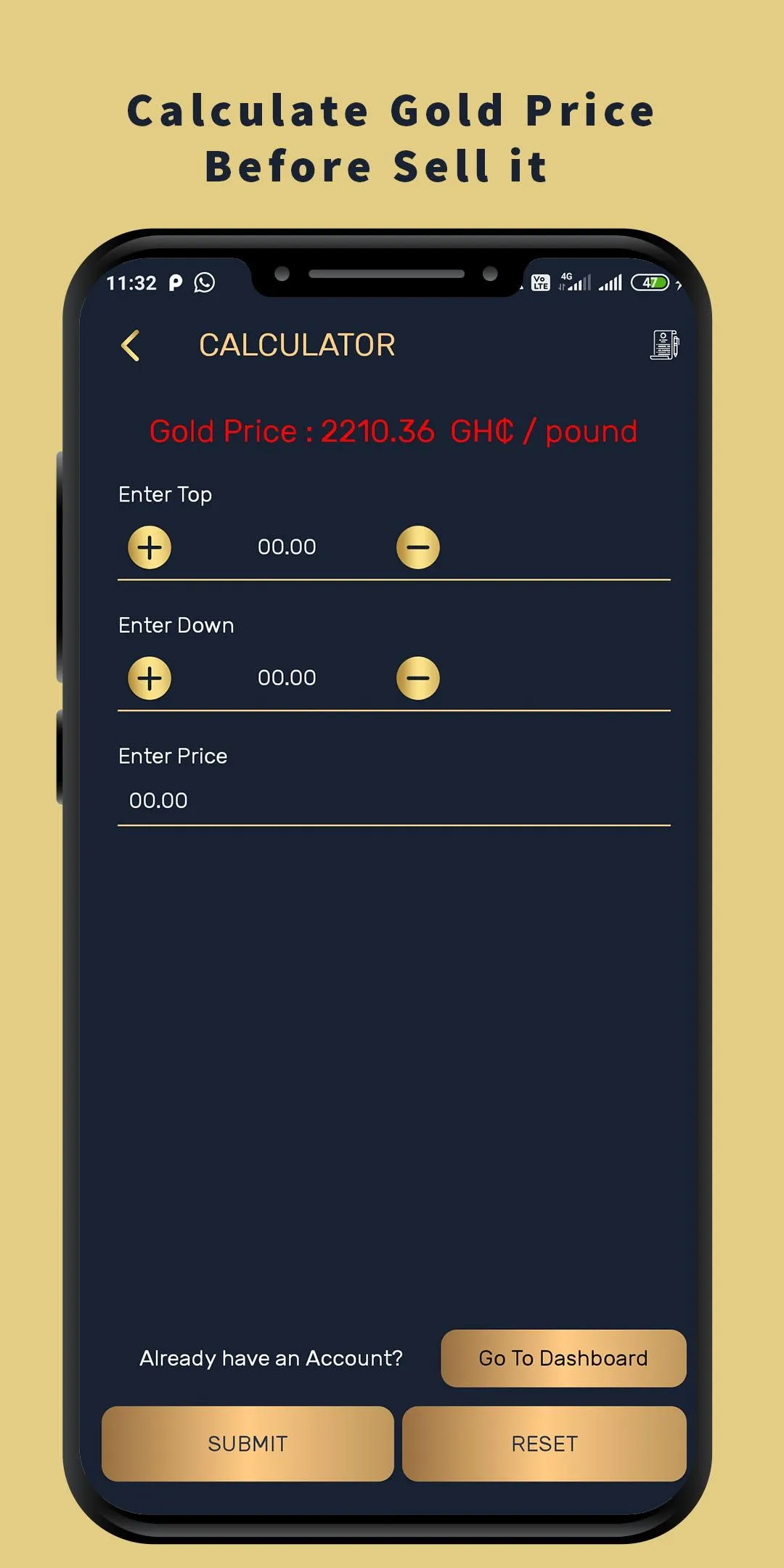 Kaurum - Gold Price Calculator | Indus Appstore | Screenshot