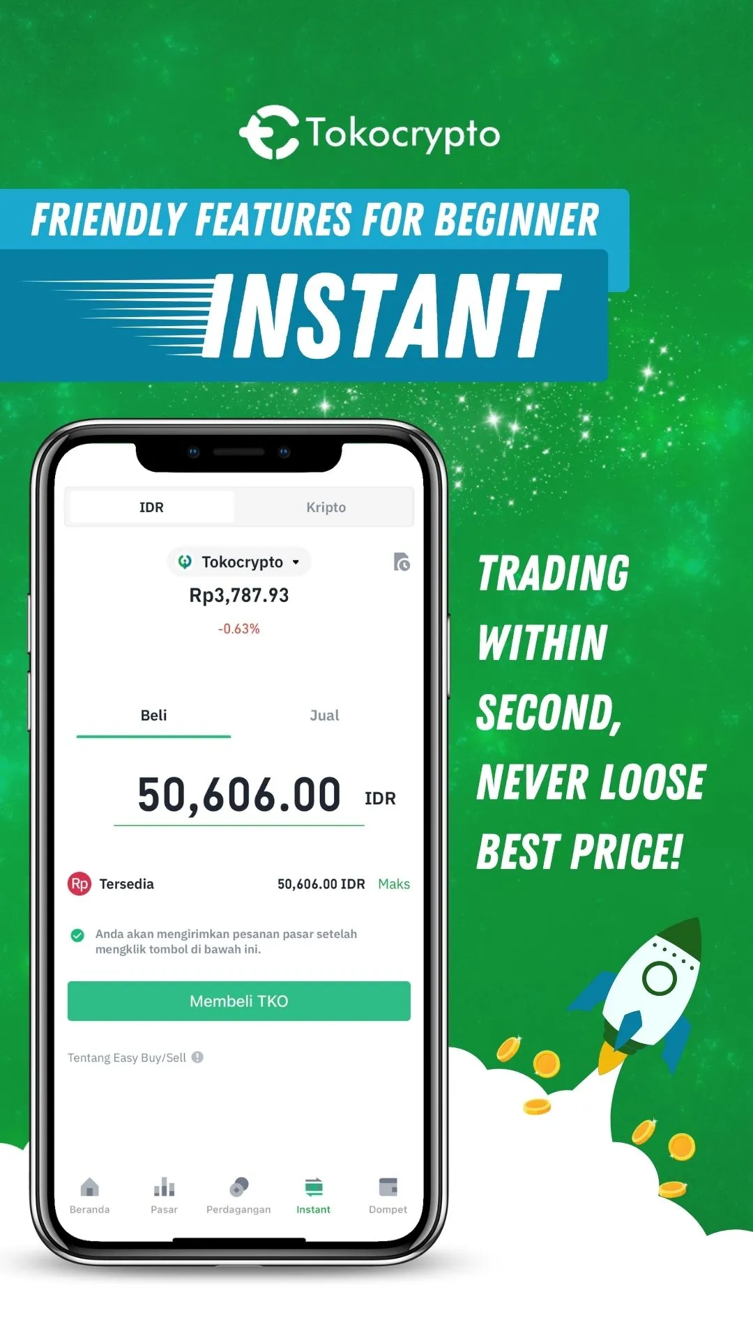 Tokocrypto: Trade BTC & Crypto | Indus Appstore | Screenshot